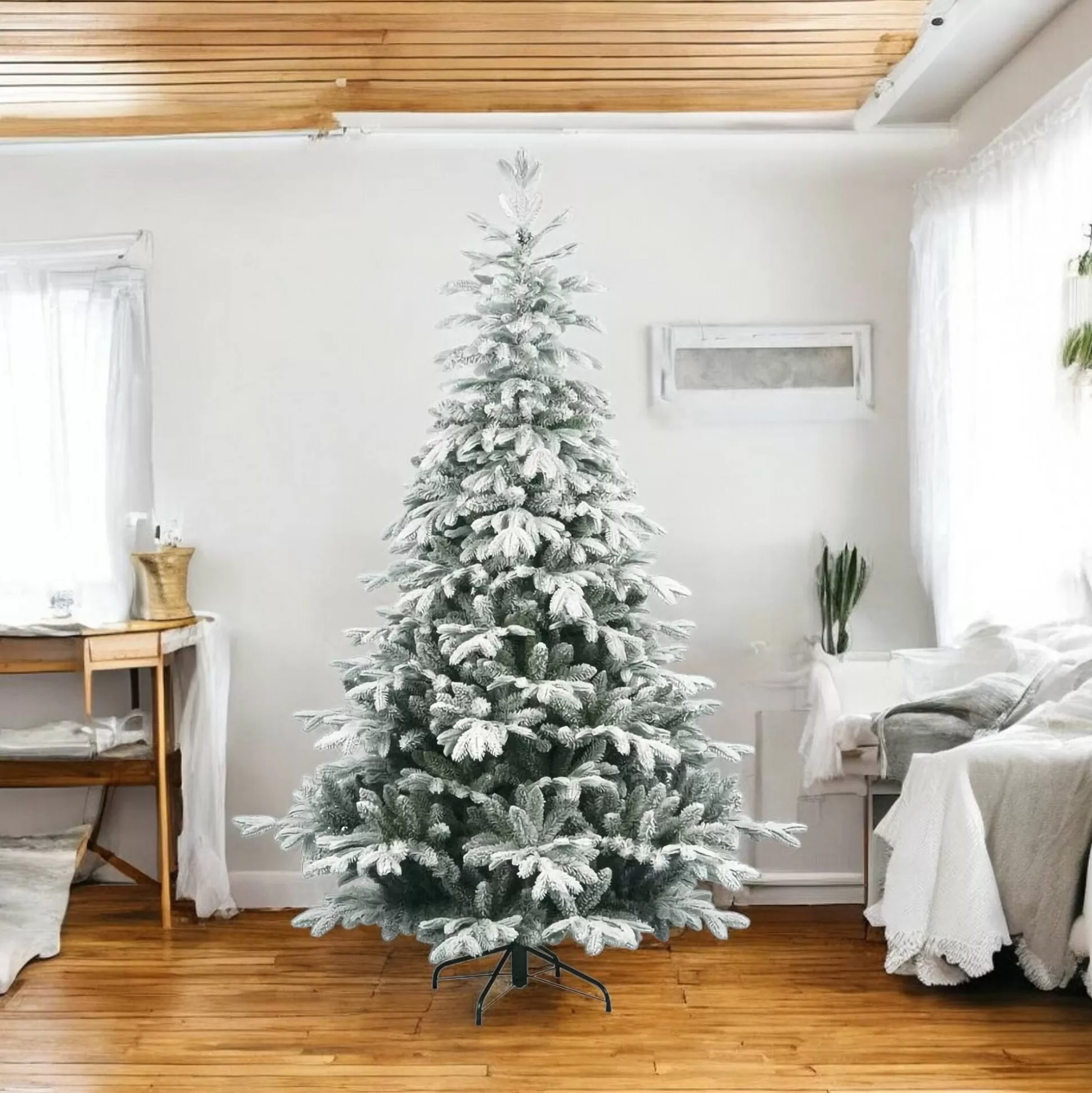 Dmora Alberi 180 Cm<Albero di Natale floccato in PVC, h180 cm