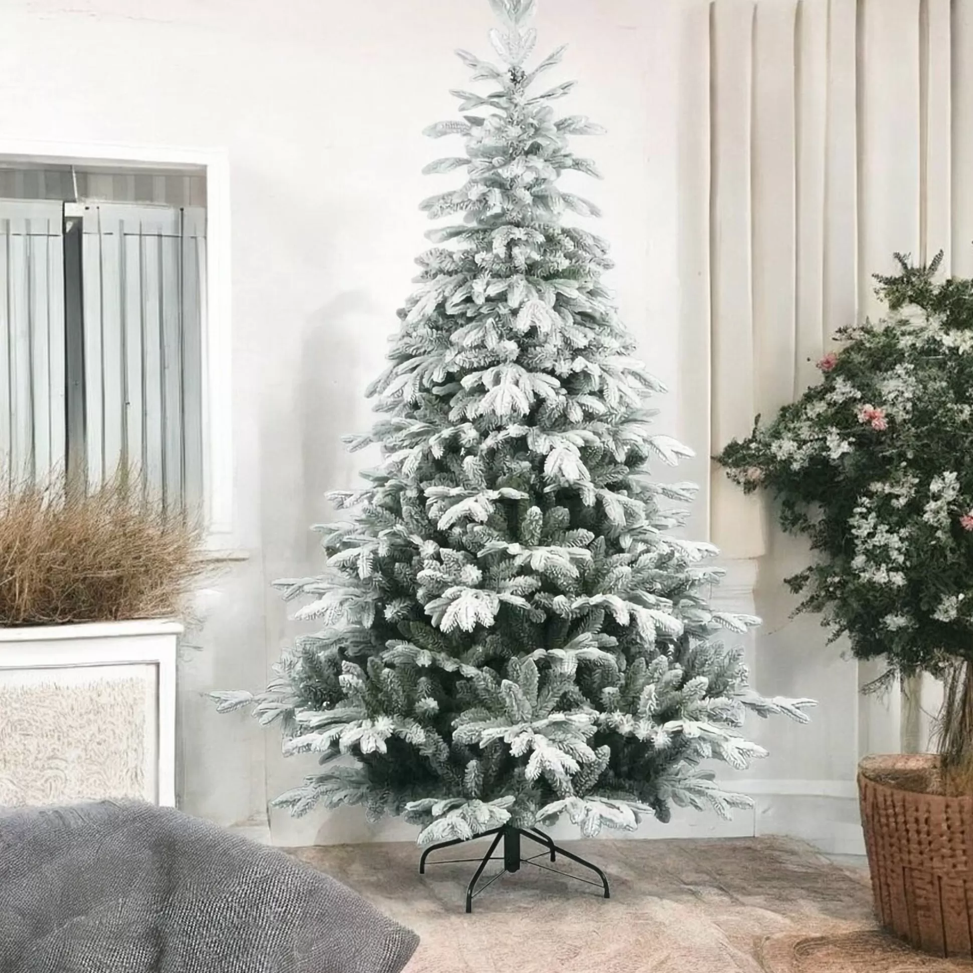 Dmora Alberi 240 Cm<Albero di Natale floccato in PVC, h240 cm