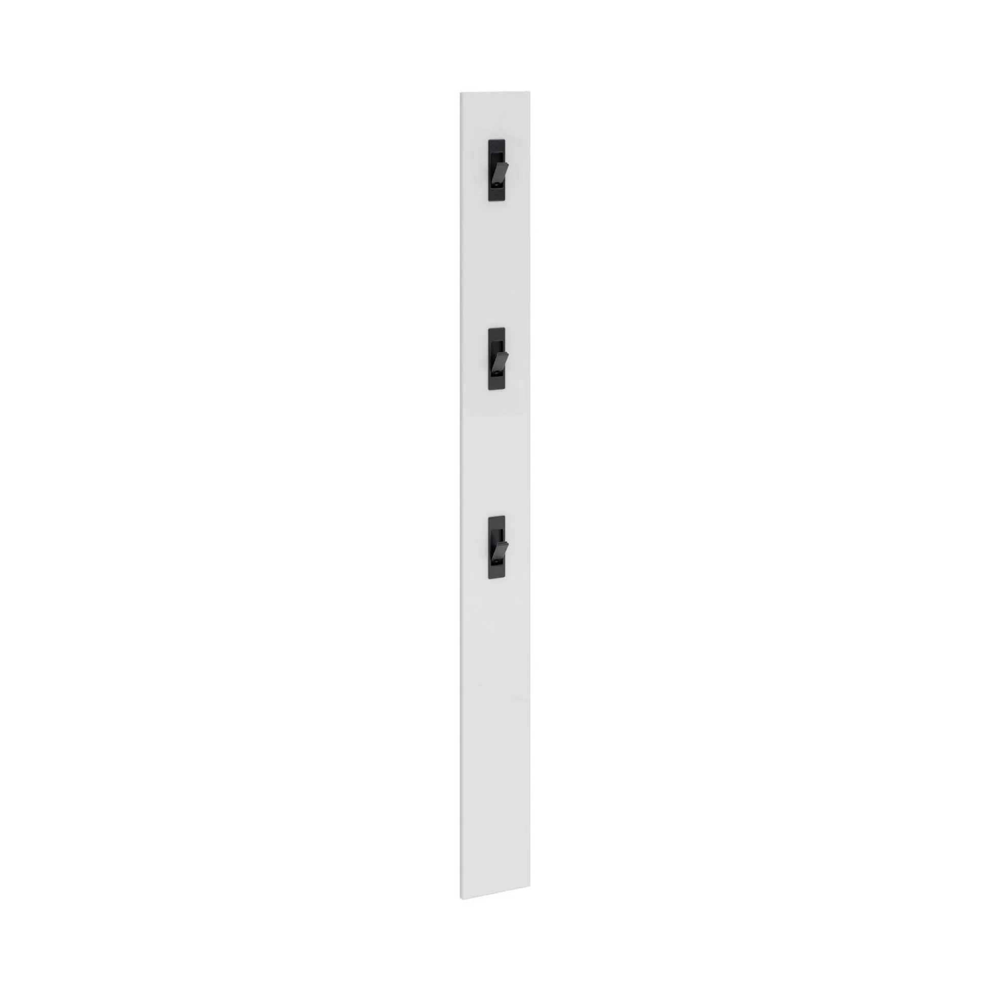 Dmora Attaccapanni<Appendiabiti Dfrezzolin, 15x2h170 cm, Bianco lucido e Antracite