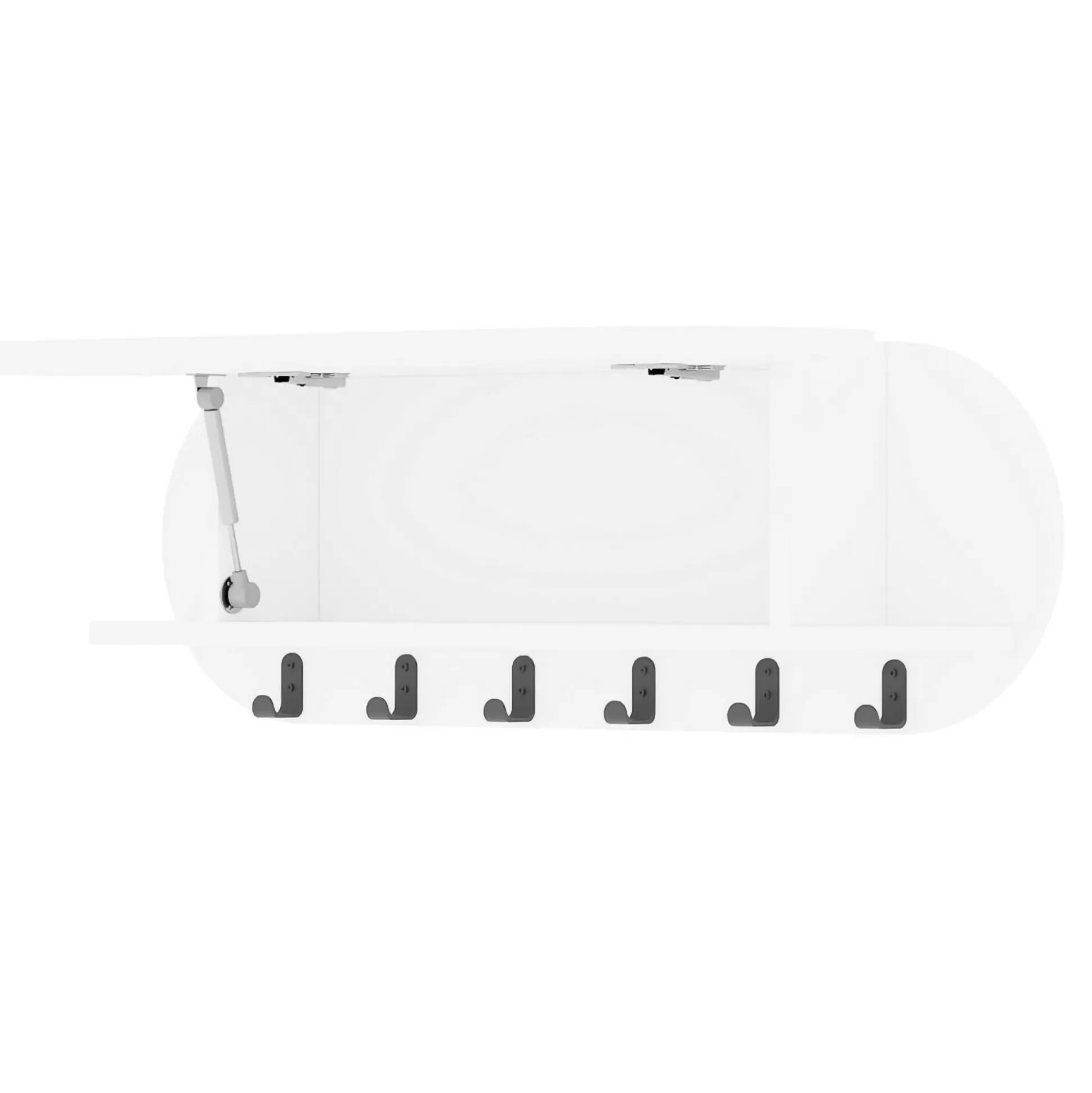 Dmora Attaccapanni<Appendiabiti Terry, 84x16 h29 cm,