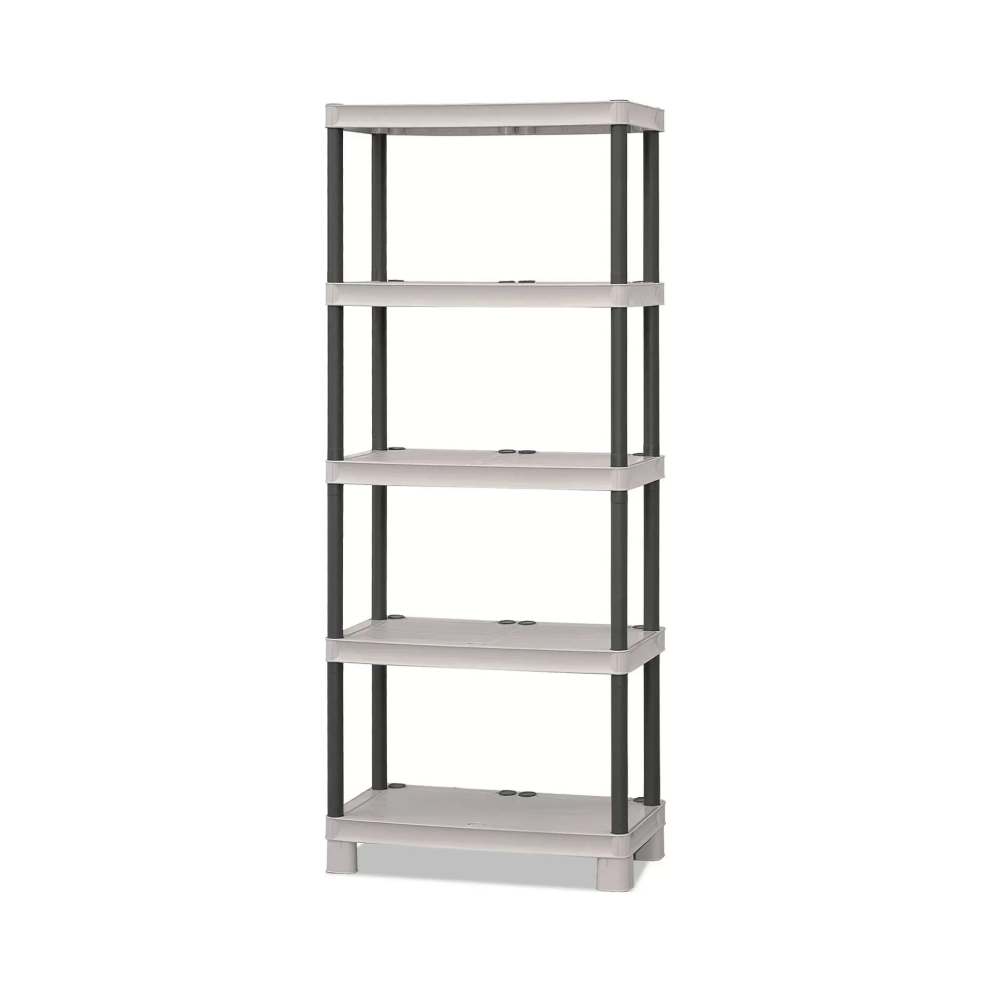 Dmora Armadi Da Esterno<Armadio da esterno Giri, 70x35h172 cm, Grigio chiaro e Nero