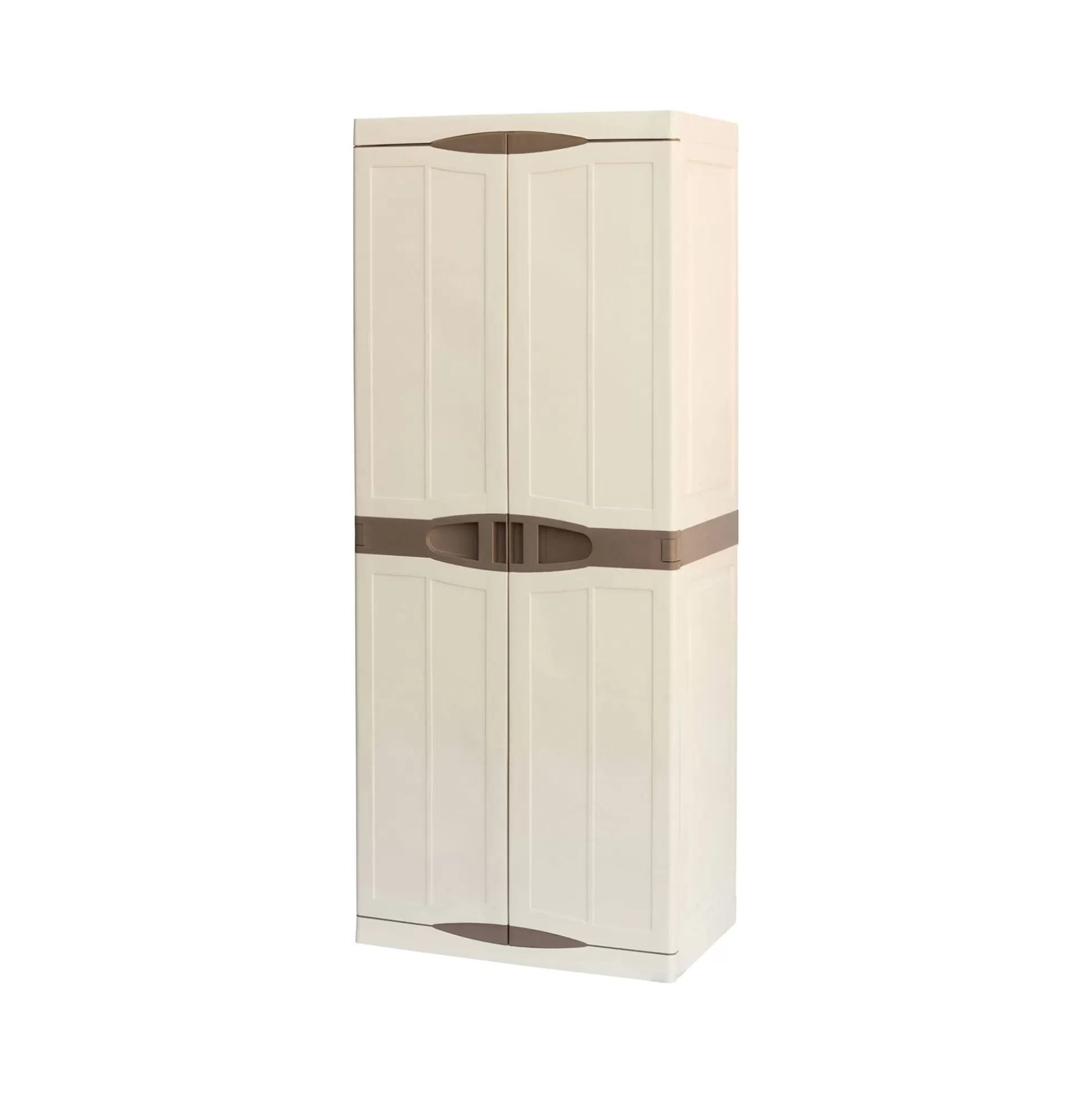 Dmora Armadi Da Esterno<Armadio da esterno Ipno, Beige e Marrone, Finitura elegante
