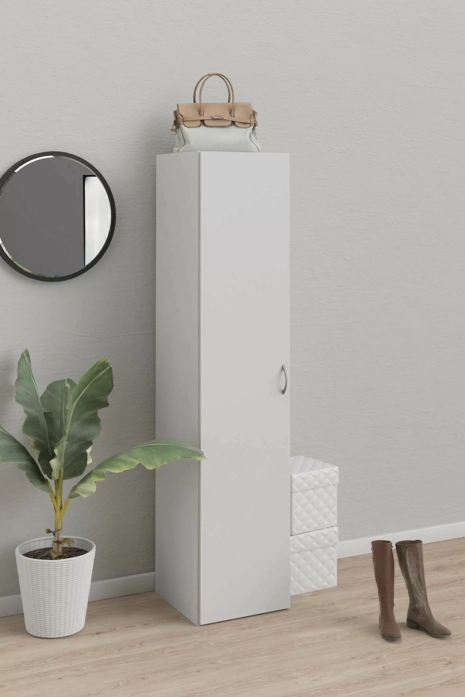 Dmora Armadi Multiuso 1 Anta<Armadio multiuso 1 anta Am, 39x41 h175 cm,