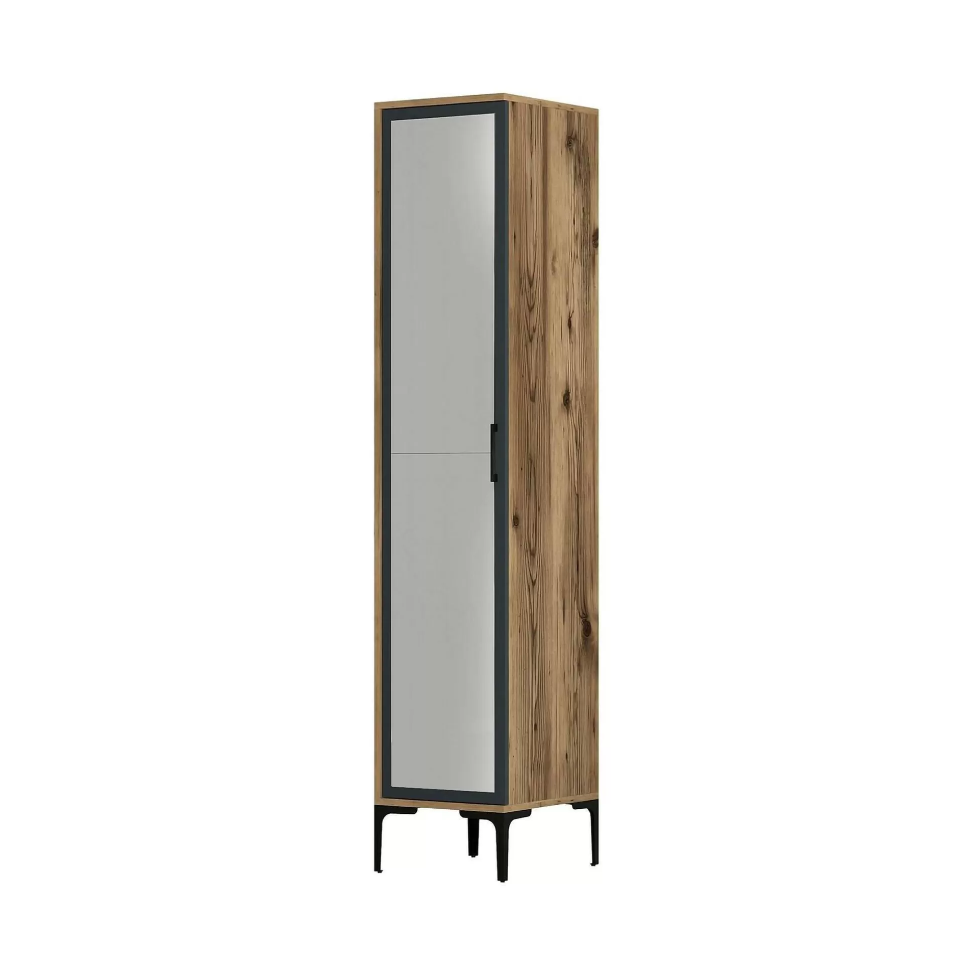 Dmora Armadi Multiuso 1 Anta<Armadio multiuso 1 anta Asfodelo, 40x201h48 cm, Noce e Antracite