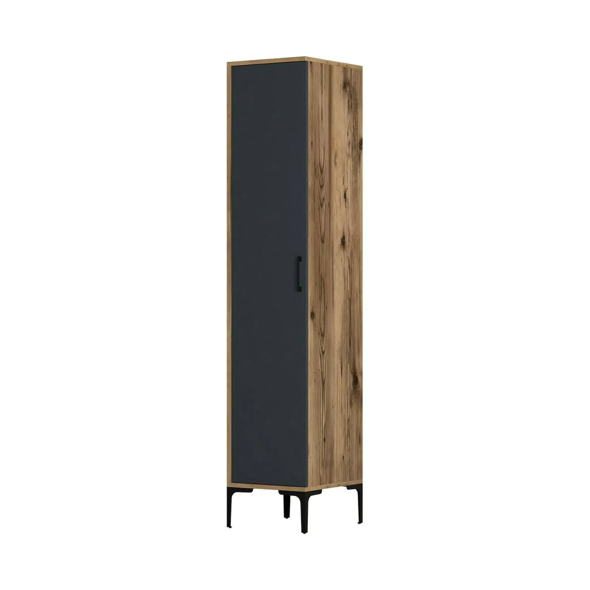 Dmora Armadi Multiuso 1 Anta<Armadio multiuso 1 anta Giusta, 40x201h48 cm, Noce e Antracite