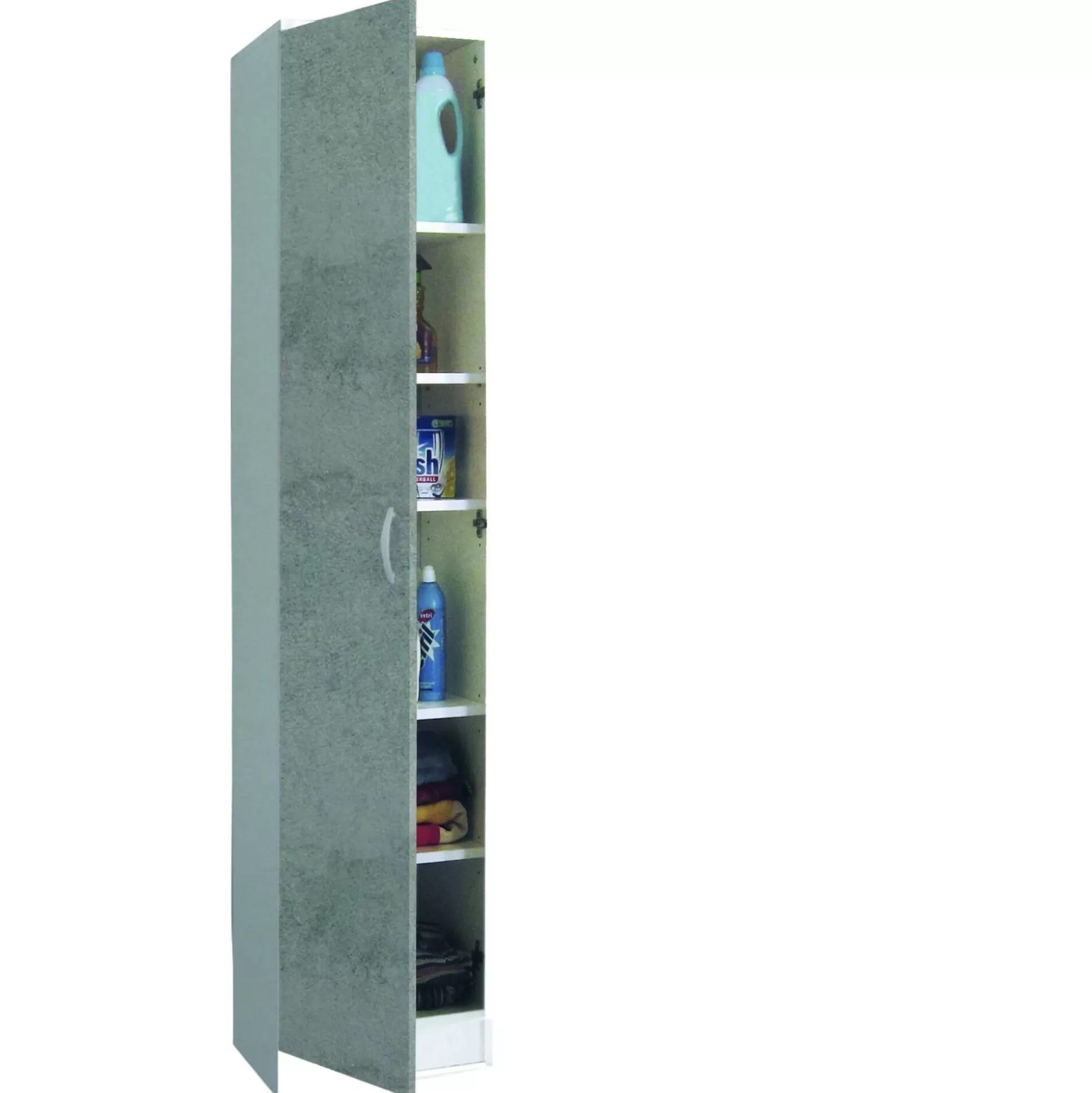 Dmora Armadi Multiuso 1 Anta<Armadio multiuso 1 anta Ivo, 40x36h186 cm, Bianco e Marrone