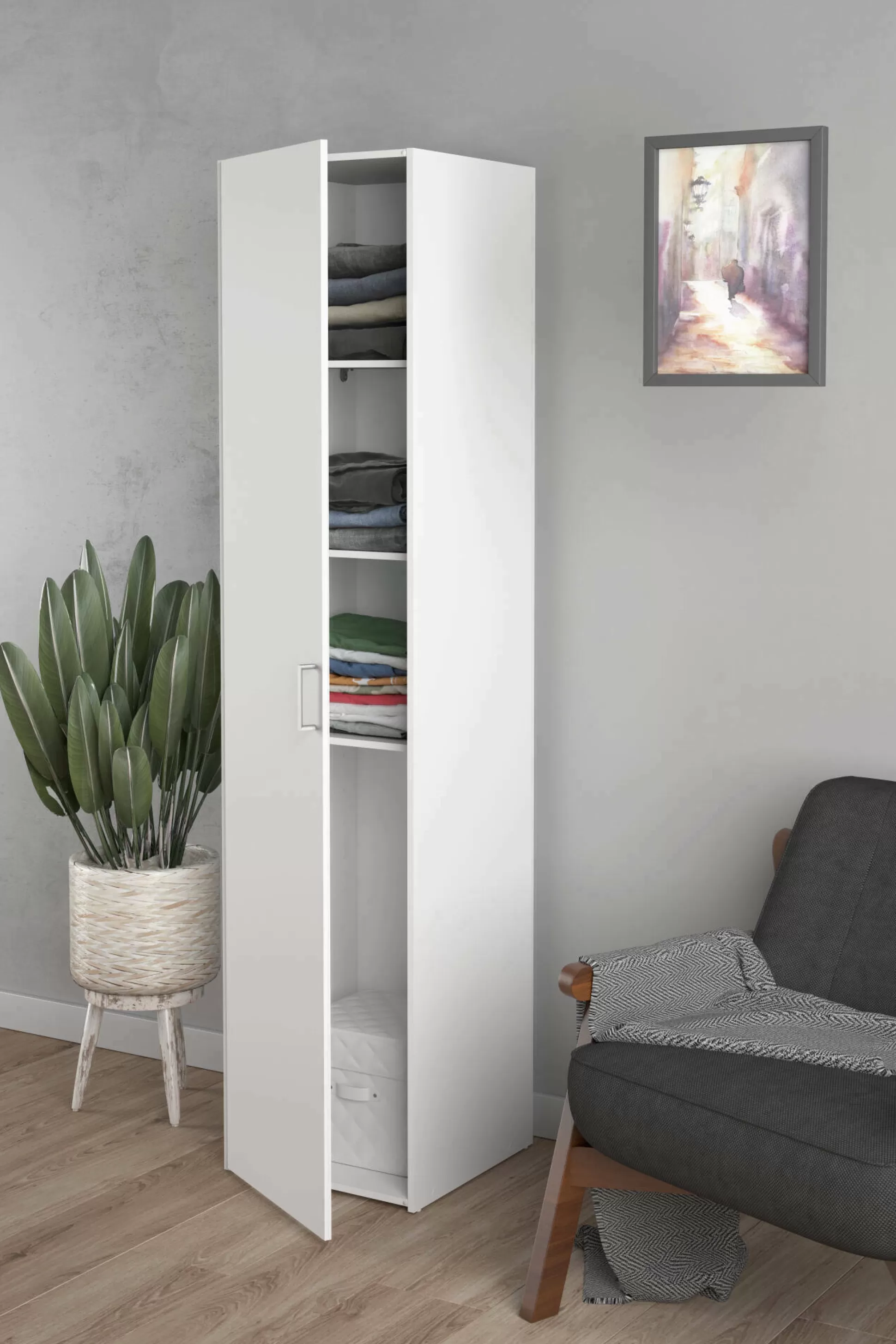 Dmora Armadi Multiuso 1 Anta<Armadio multiuso 1 anta Khutulun, 42x39 h175 cm,
