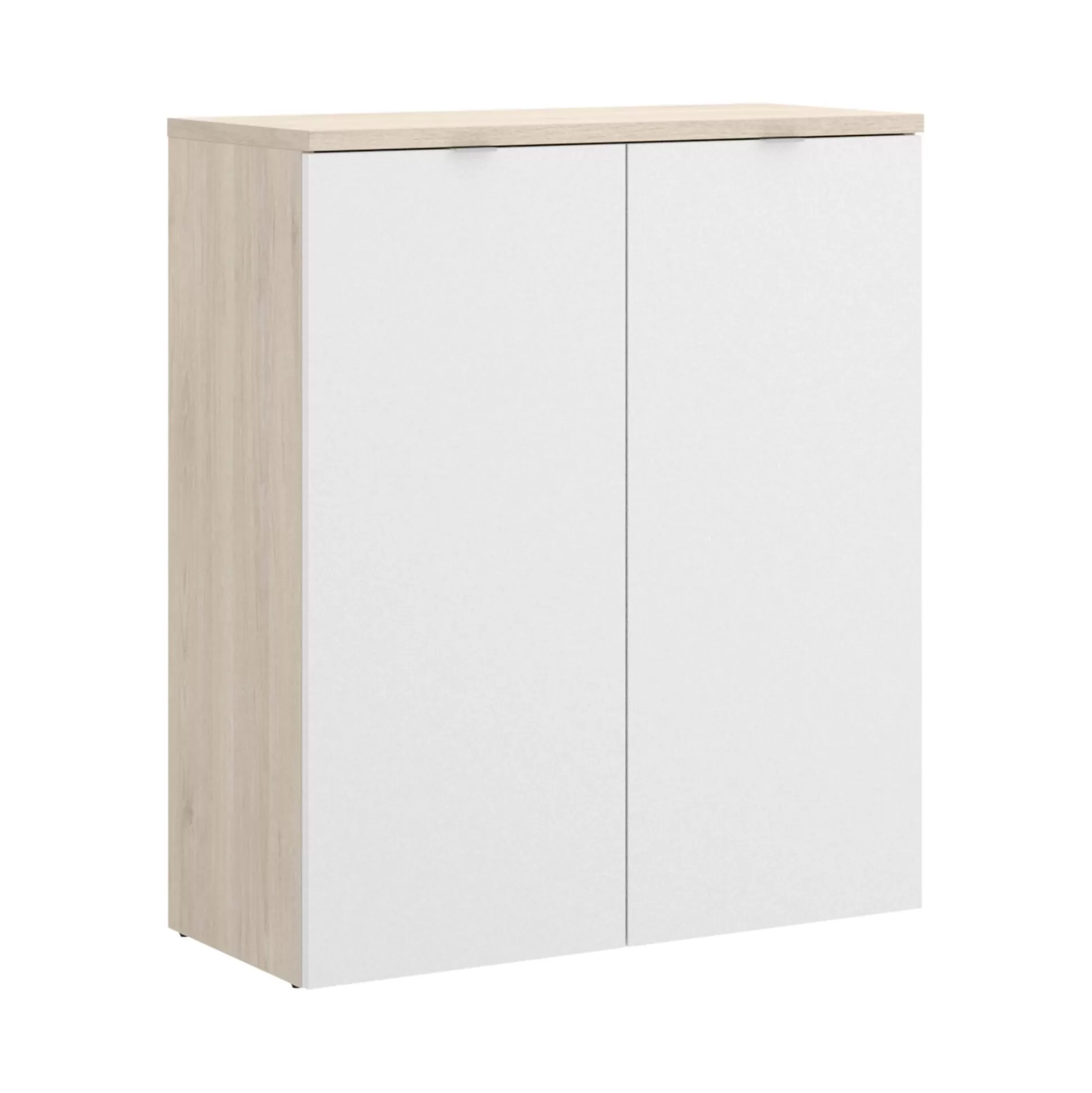 Dmora Armadi Multiuso 2 Ante<Armadio multiuso 2 ante Alicha, 79x40h96 cm, Bianco e Rovere