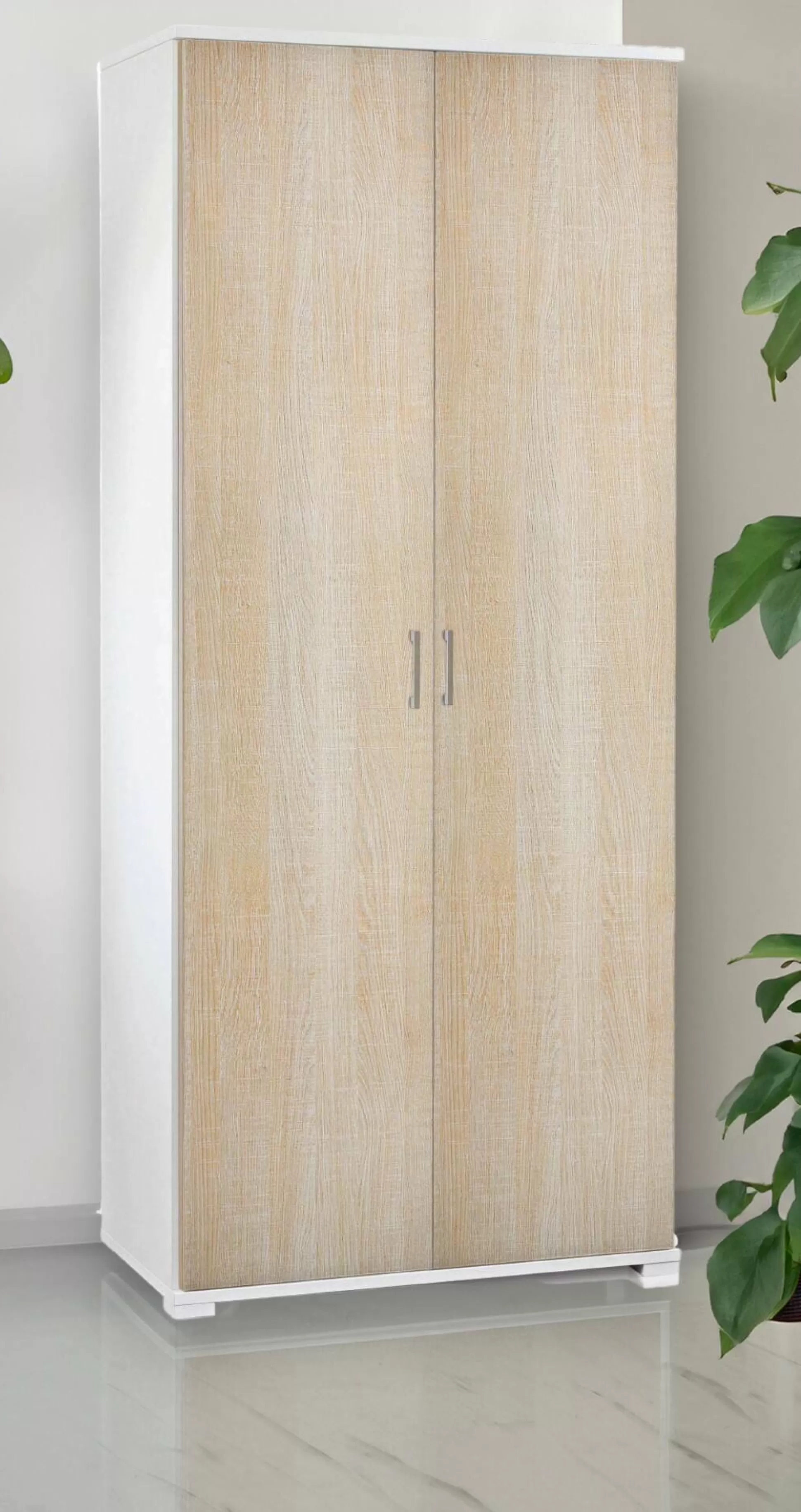 Dmora Armadi Multiuso 2 Ante<Armadio multiuso 2 ante Aliosha, 90x45h195 cm, Rovere e Bianco