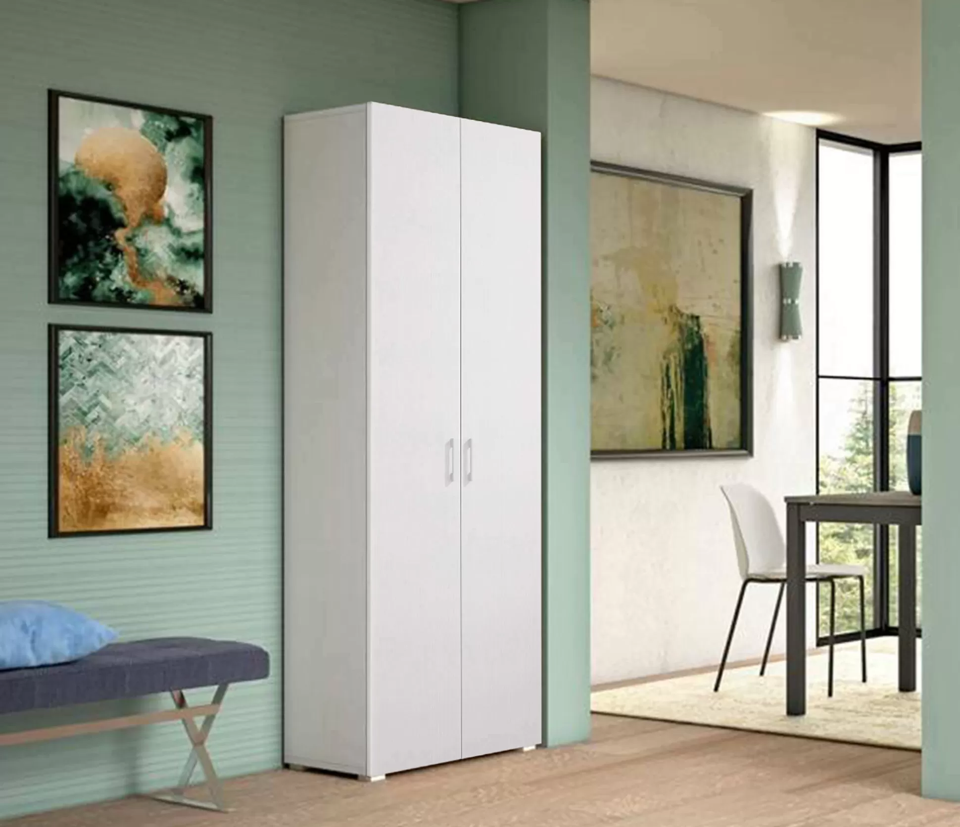Dmora Armadi Multiuso 2 Ante<Armadio multiuso 2 ante Angy, 72x37h195 cm,