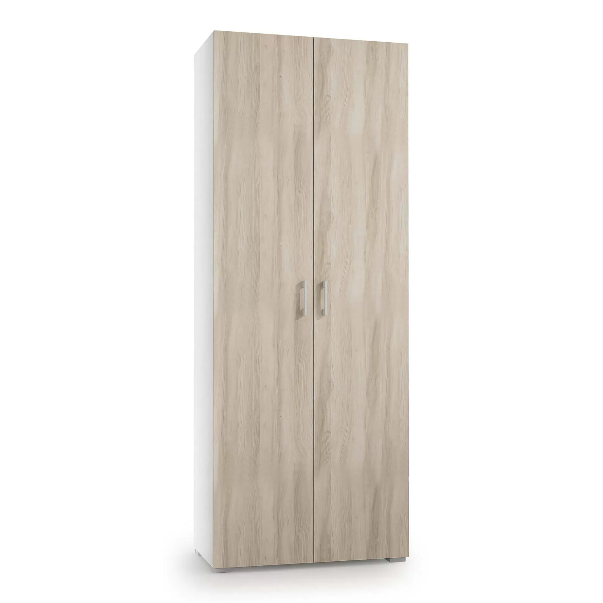 Dmora Armadi Multiuso 2 Ante<Armadio multiuso 2 ante Angy, 72x37h195 cm, Olmo e Bianco