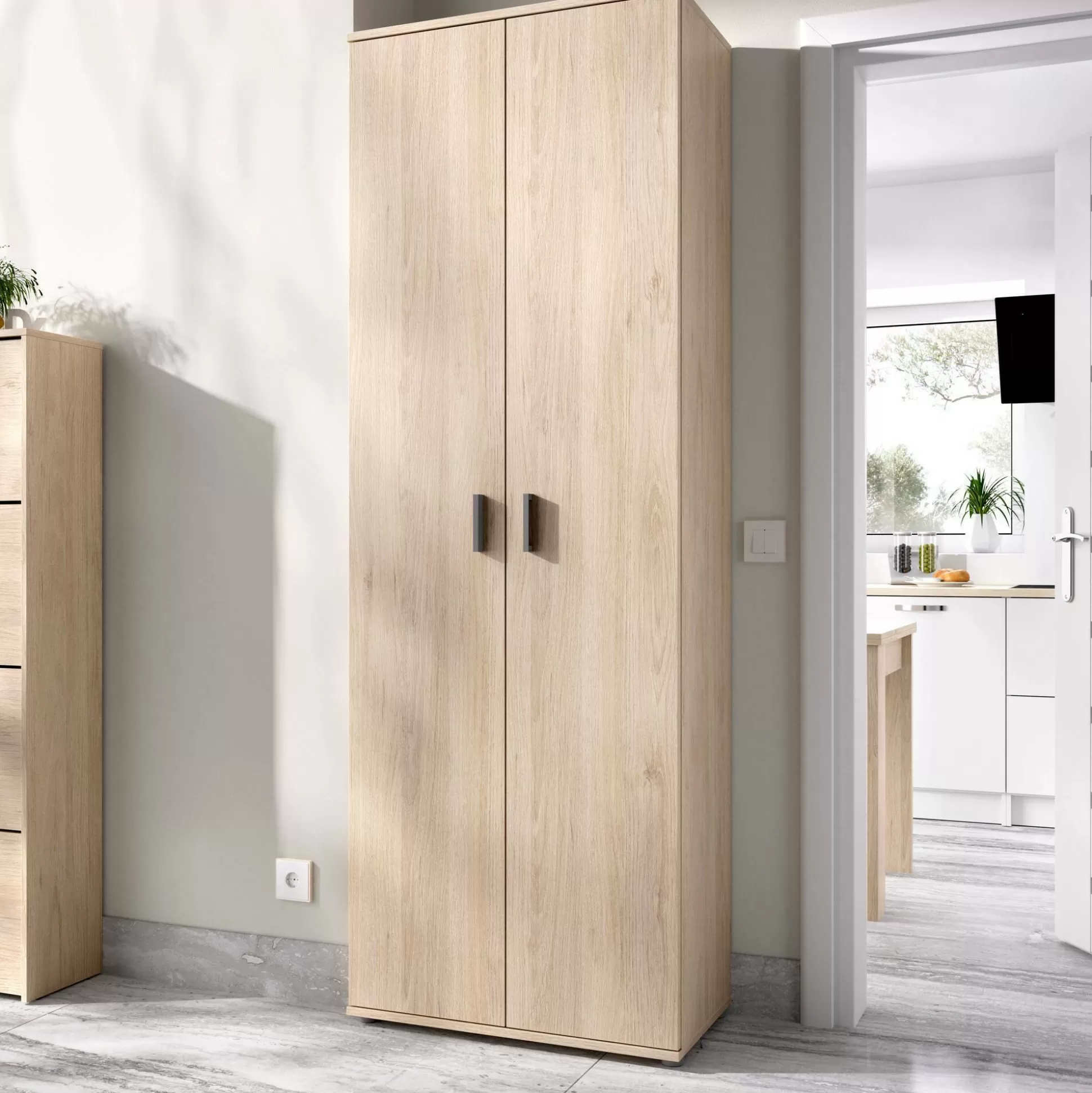 Dmora Armadi Multiuso 2 Ante<Armadio multiuso 2 ante Apro, 61x35h190 cm,
