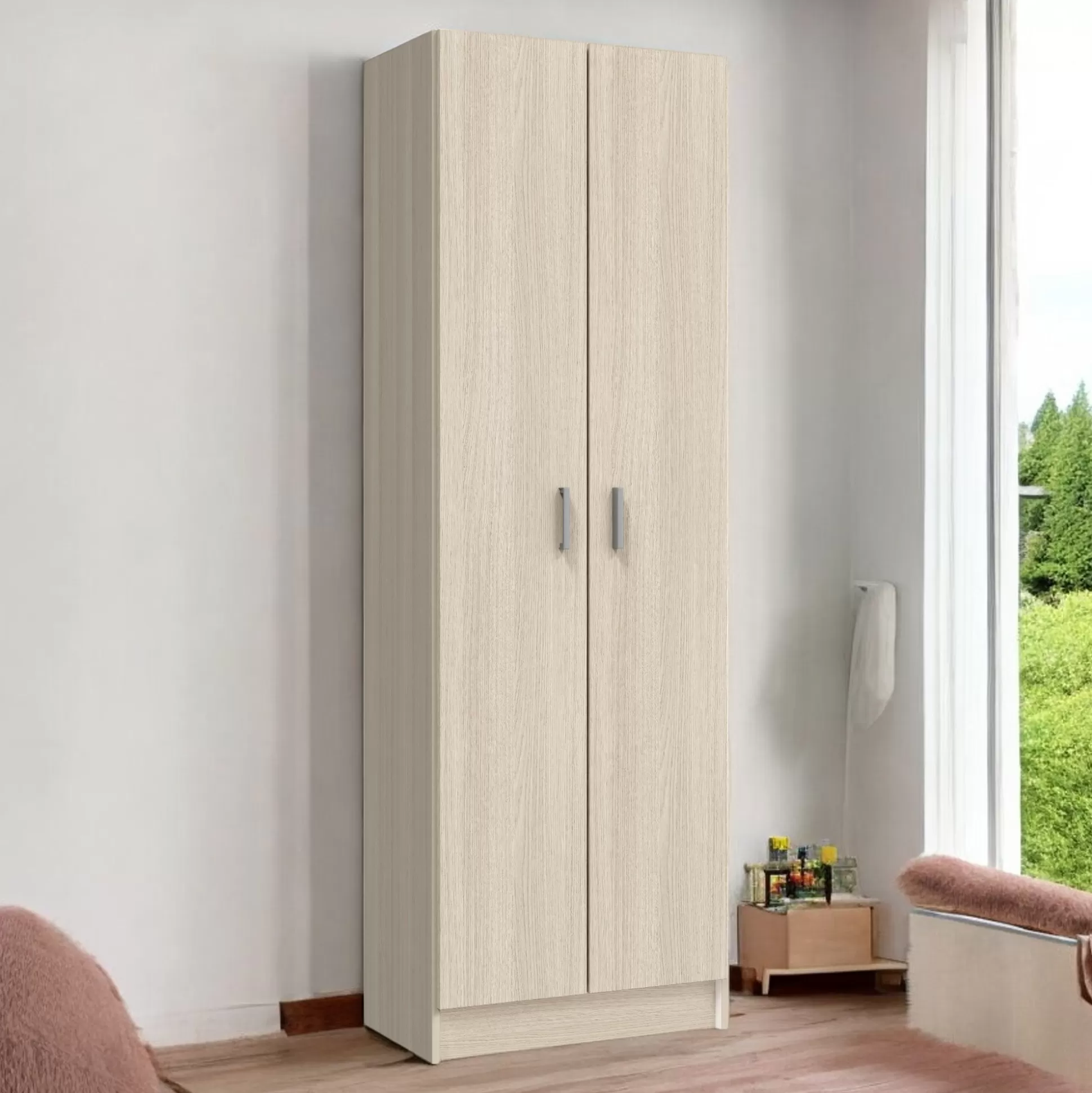 Dmora Armadi Multiuso 2 Ante<Armadio multiuso 2 ante Aragorn, 59x37h180 cm,
