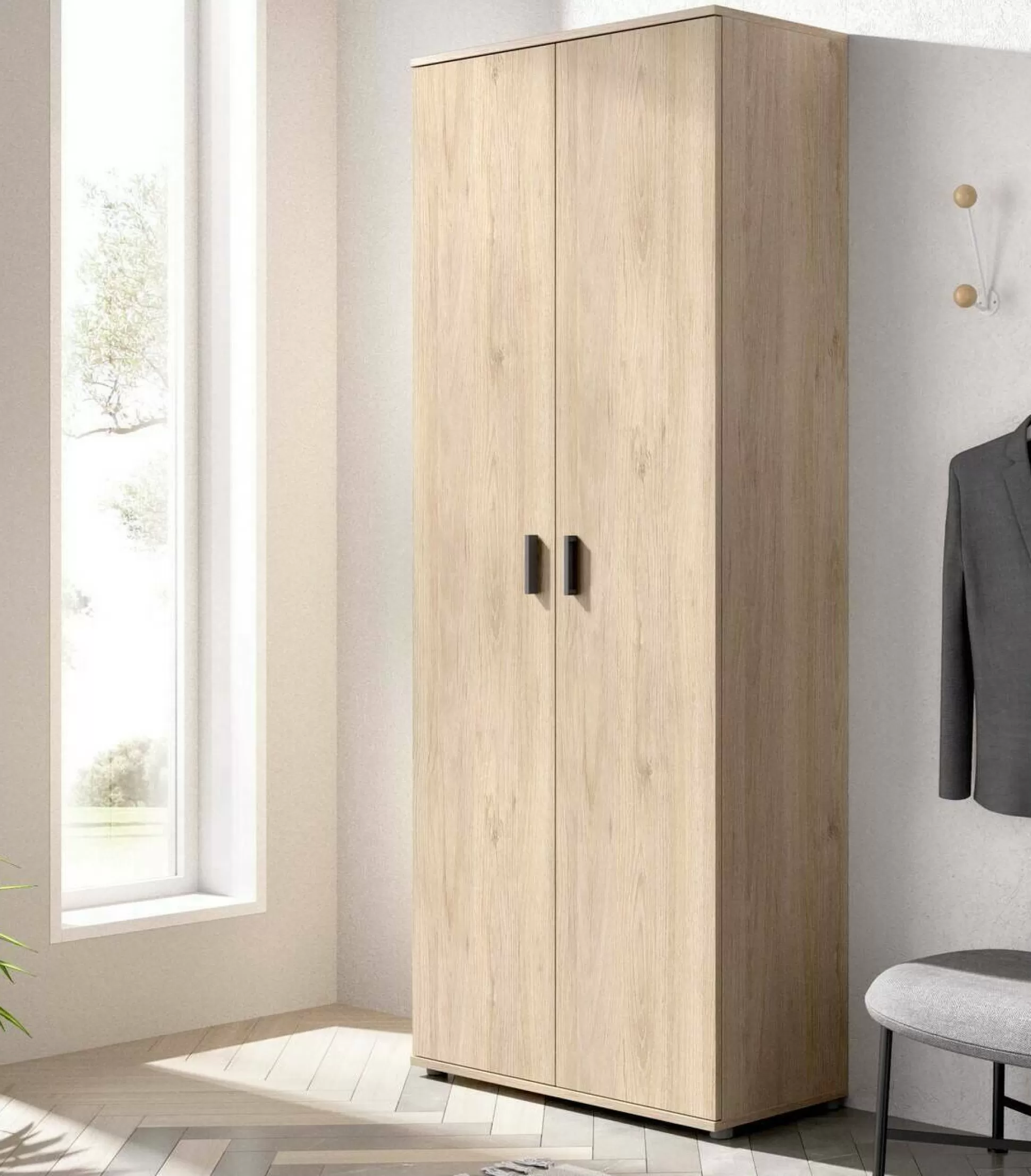 Dmora Armadi Multiuso 2 Ante<Armadio multiuso 2 ante Arna, 78x35h190 cm,
