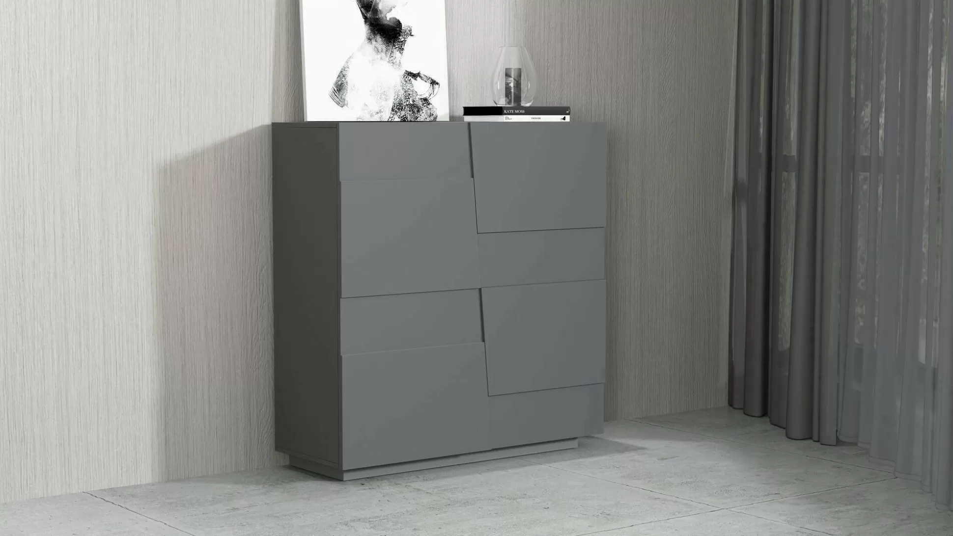 Dmora Armadi Multiuso 2 Ante<Armadio multiuso 2 ante Aulla, 120x44h126 cm,