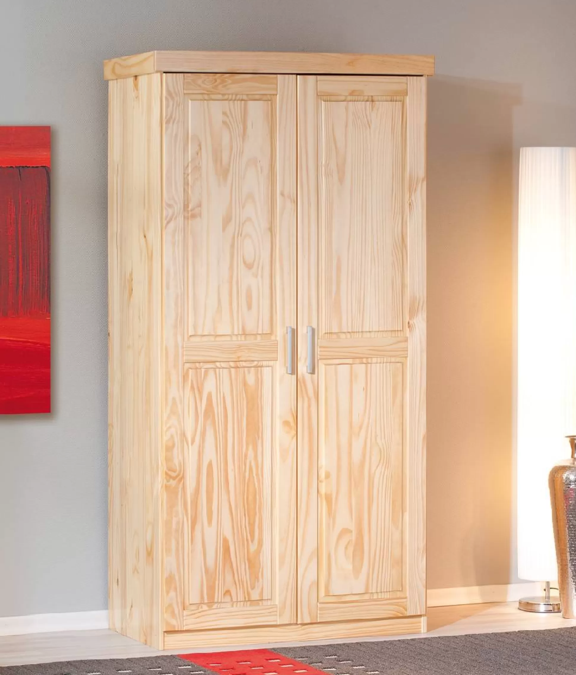 Dmora Armadi Multiuso 2 Ante<Armadio multiuso 2 ante Hamburg, Mobile multifunzionale, Mobiletto scarpiera, Guardaroba porta scarpe, 95x55 h190 cm,