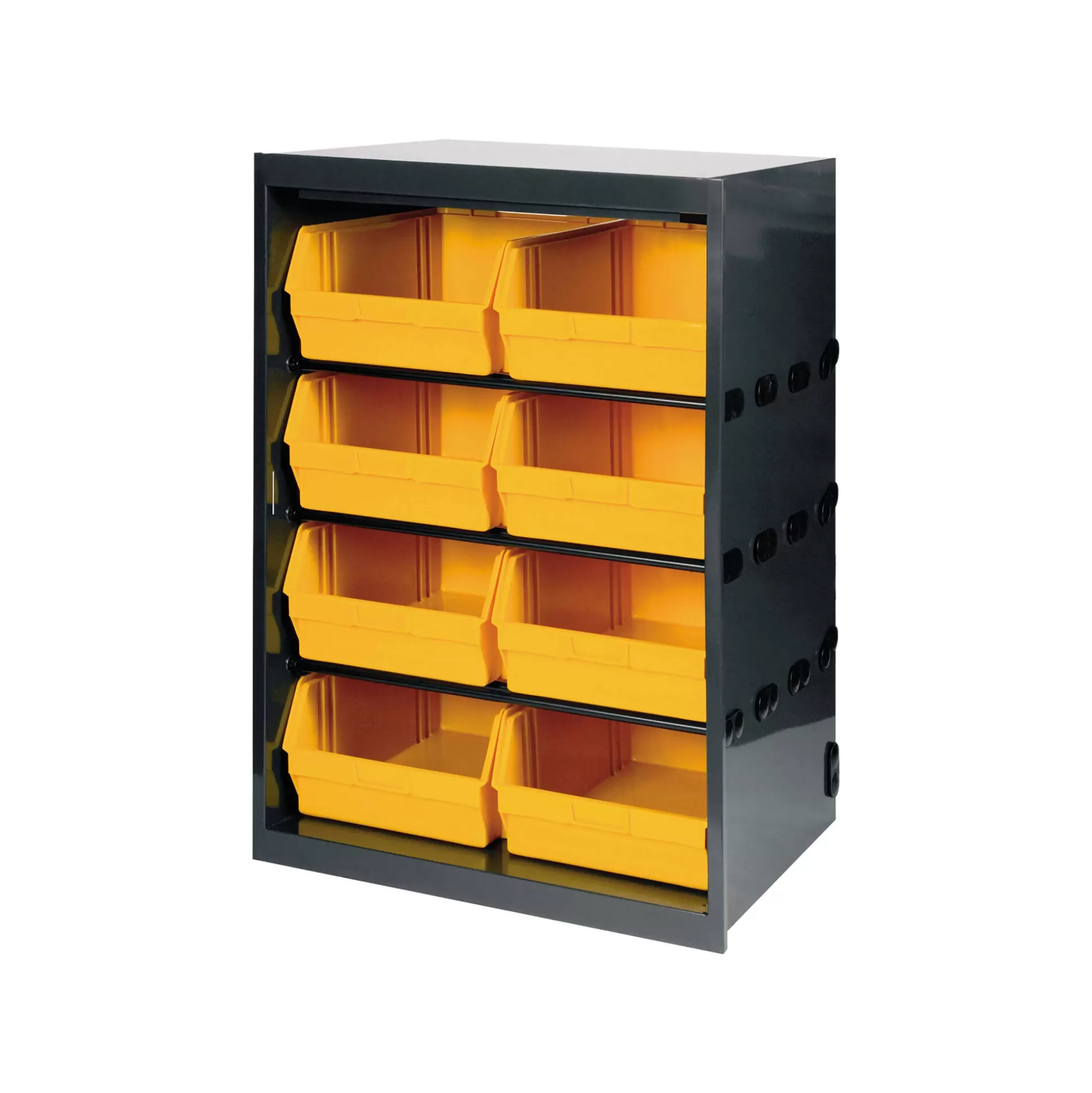 Dmora Altri Armadi Multiuso<Armadio multiuso Dandreoll, Nero e Giallo, 66x49h95 cm