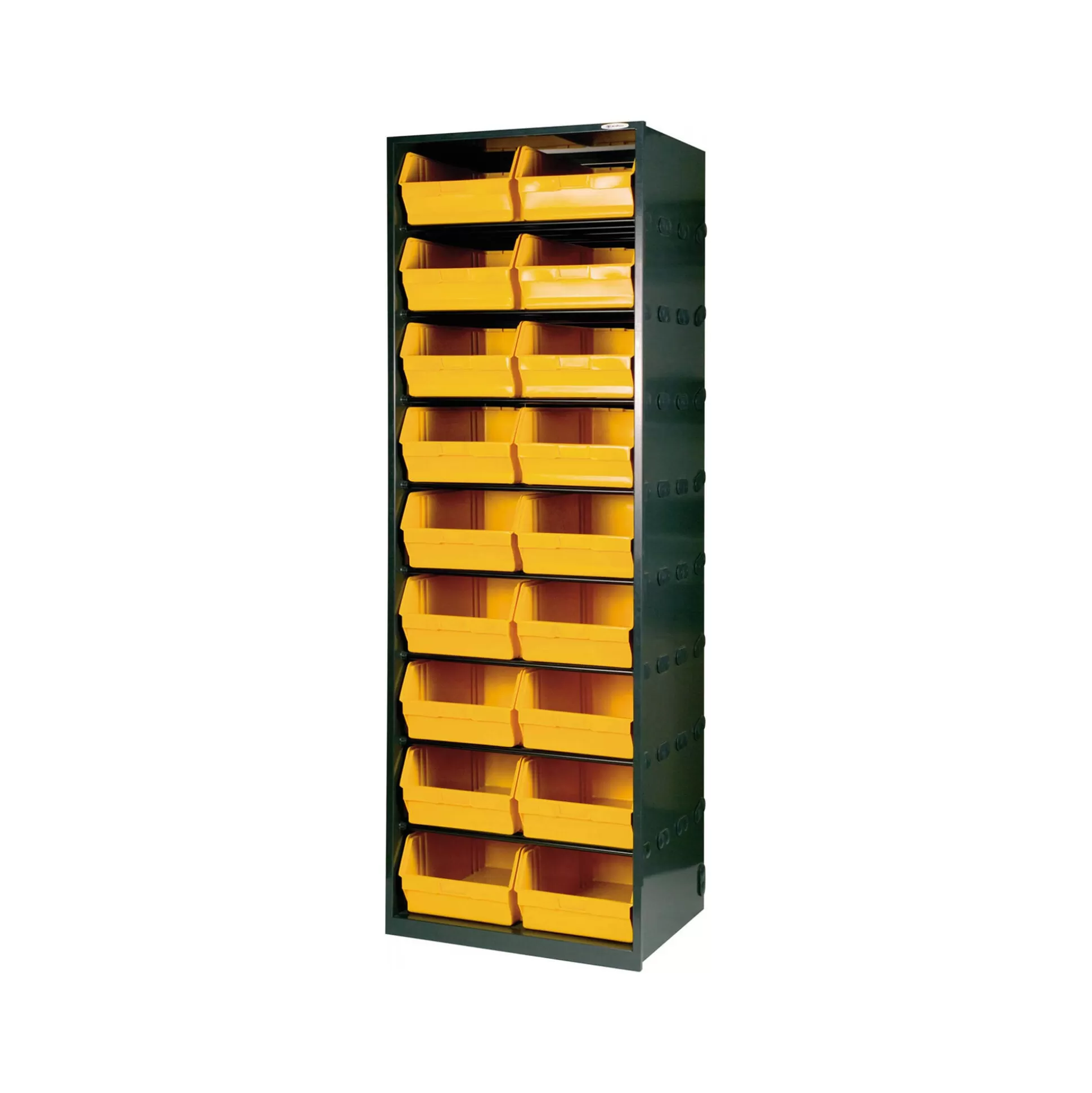 Dmora Altri Armadi Multiuso<Armadio multiuso Dandreoll, Nero e Giallo, 66x49h190 cm