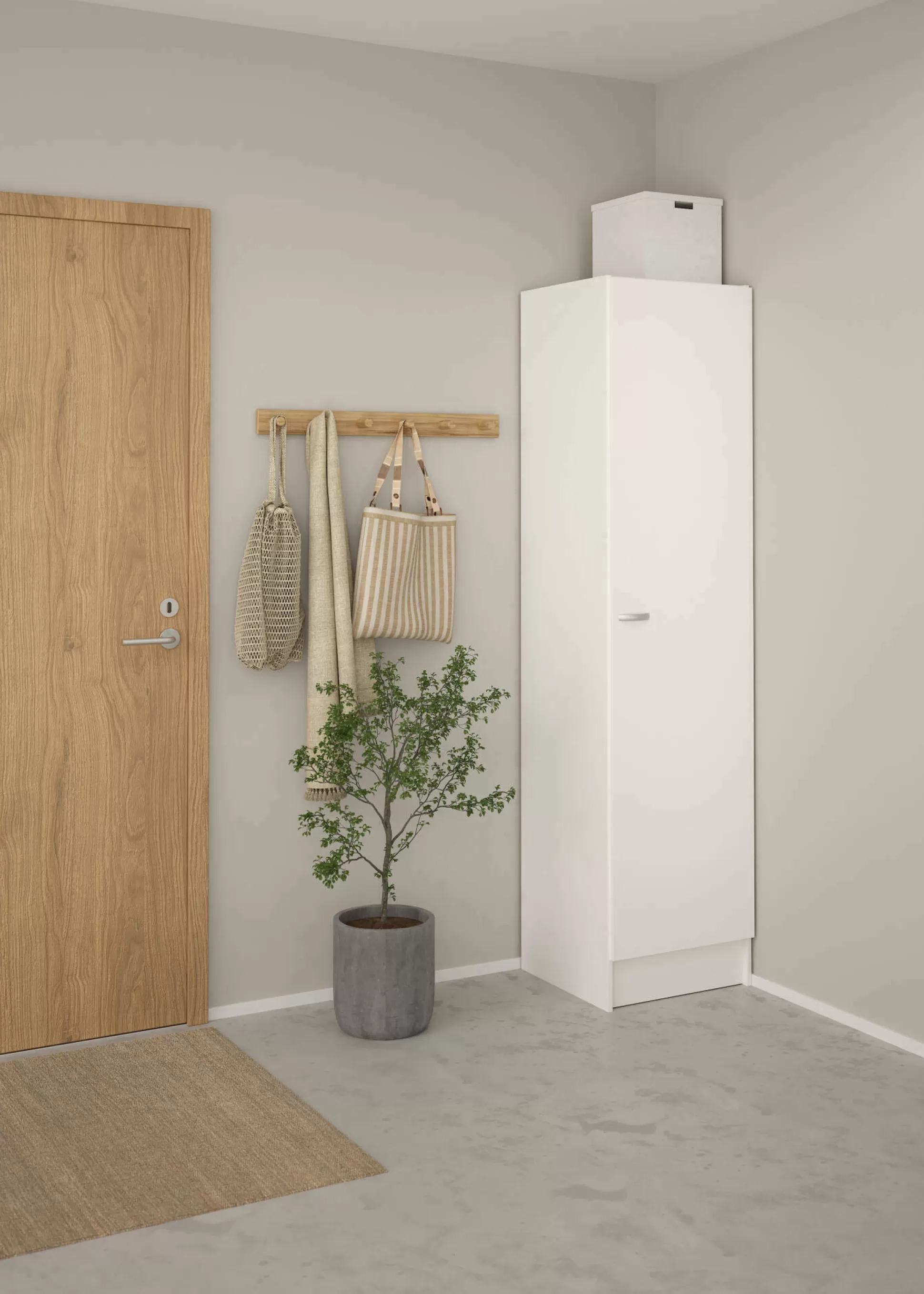 Dmora Altri Armadi Multiuso<Armadio multiuso grande Airone, 49x47 h200 cm,