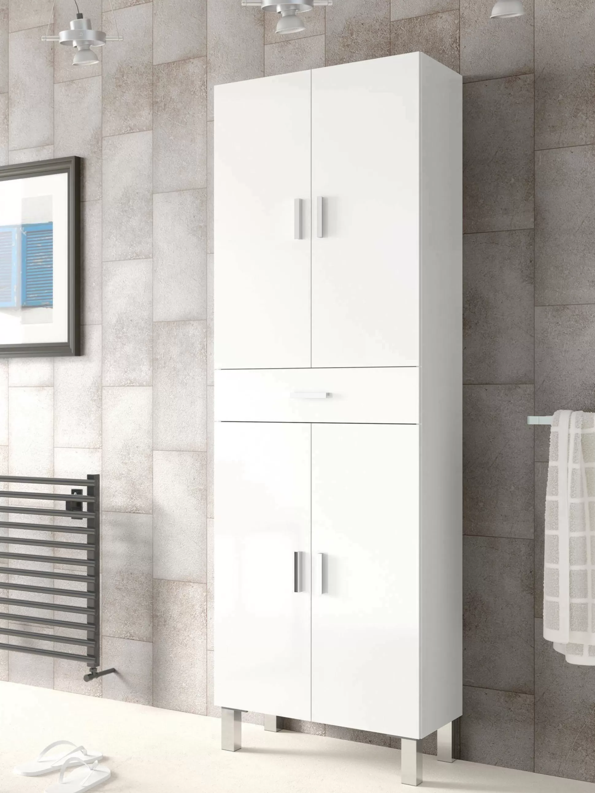 Dmora Altri Armadi Multiuso<Armadio multiuso grande Amiga, 60x29h182 cm,