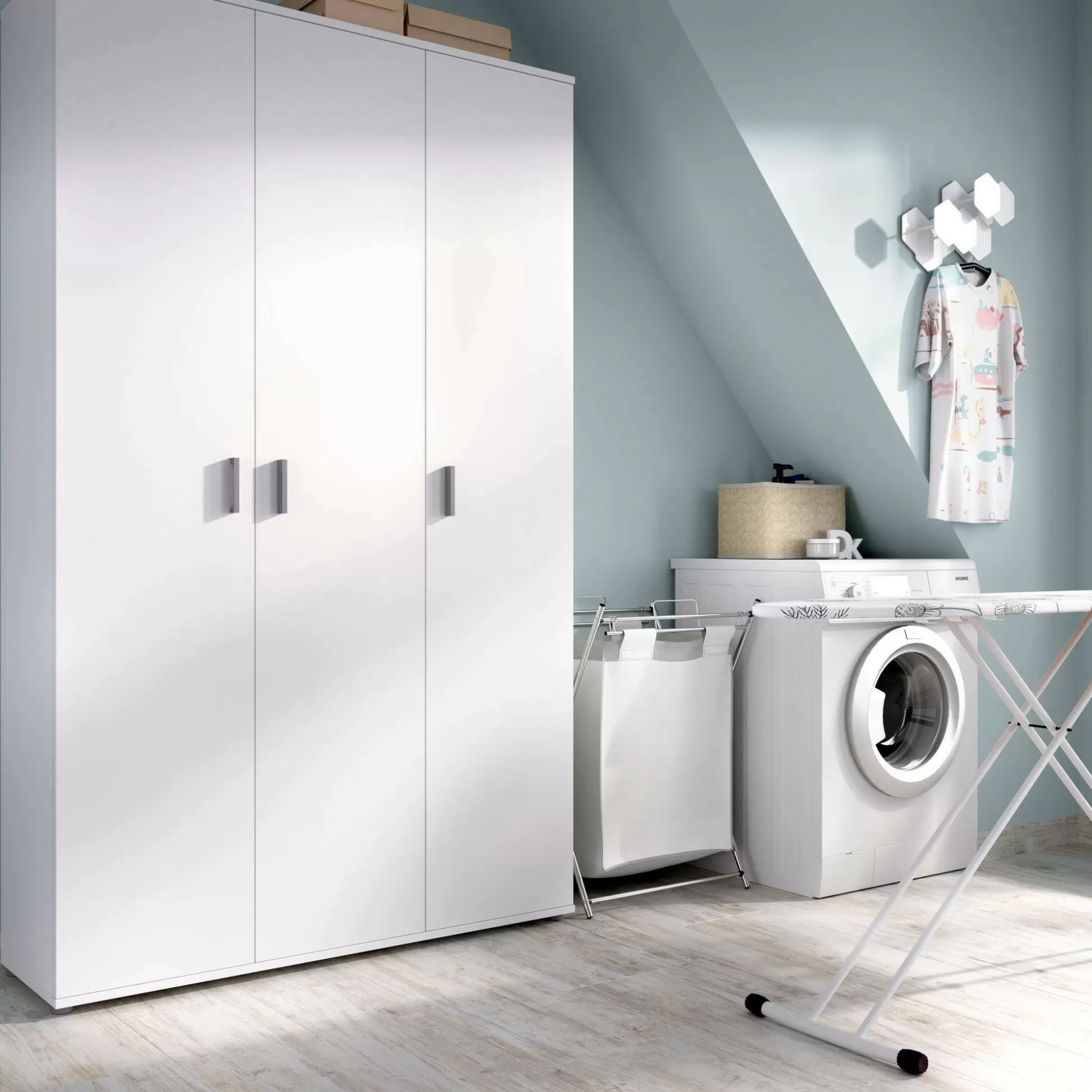 Dmora Altri Armadi Multiuso<Armadio multiuso grande Aniello, 116x35h190 cm,