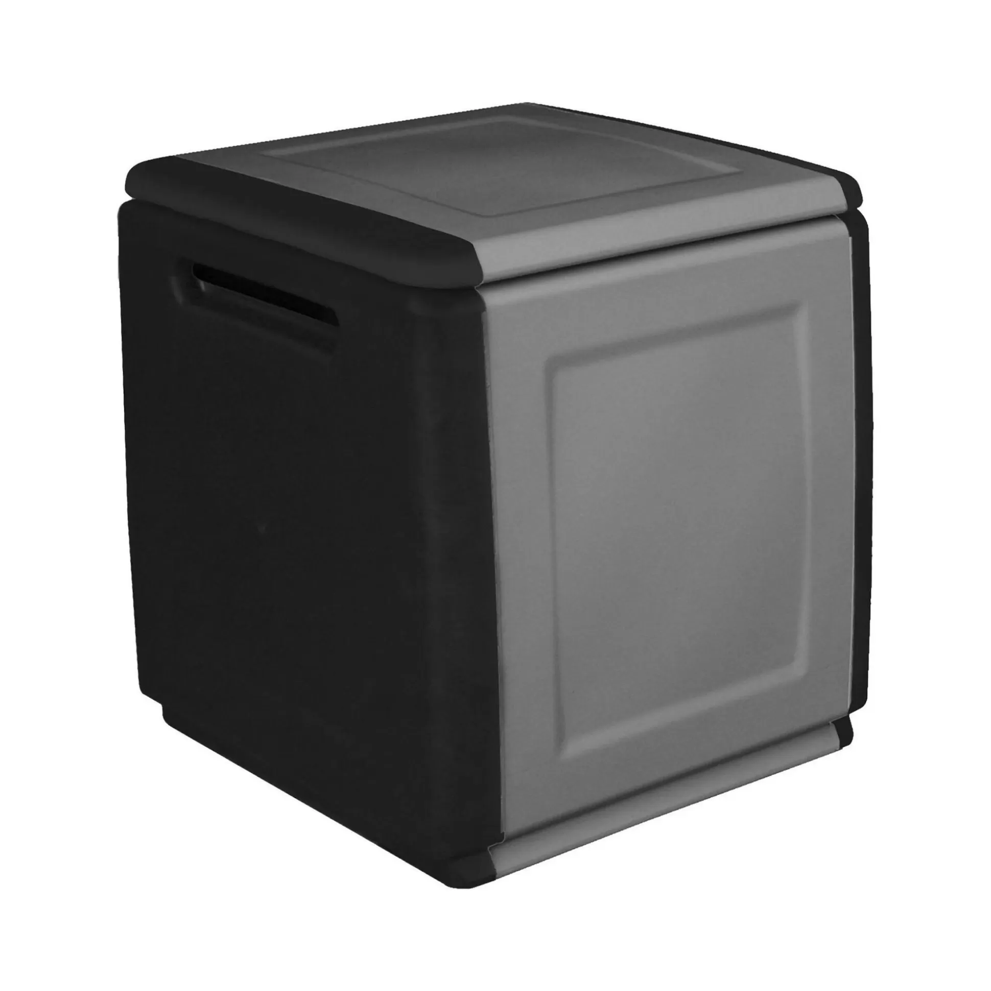 Dmora Bauli<Baule Azziuro, 54x53h57 cm, Grigio chiaro e Nero