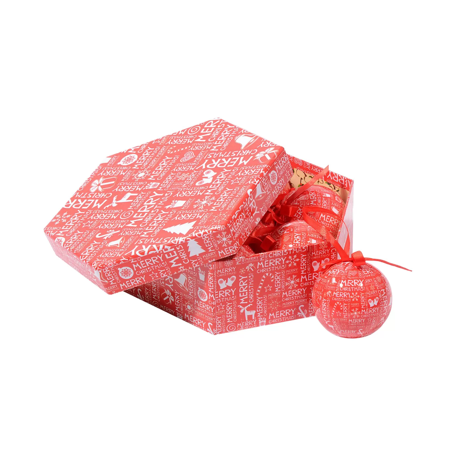 Dmora Decorazioni<Box 7 sfere natalizie, e bianco