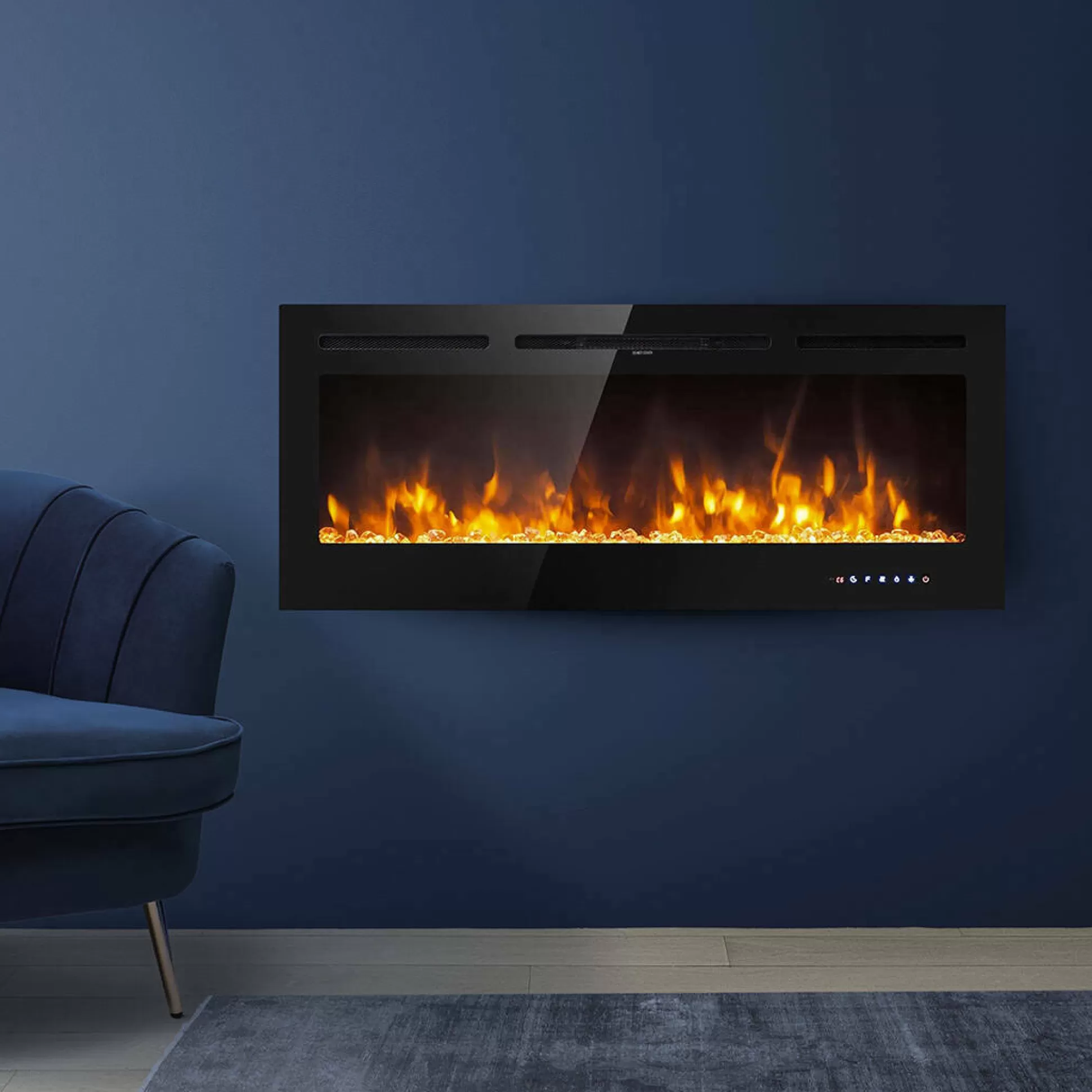 Dmora Camini A Bioetanolo<Camino elettrico Katla, 14x102 h55 cm,
