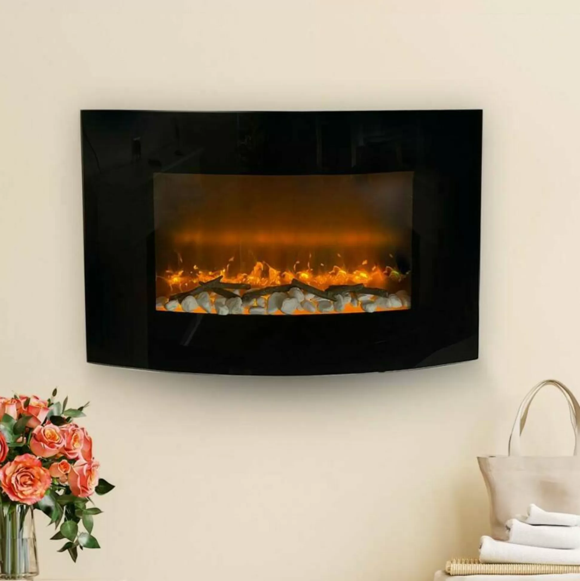Dmora Camini A Bioetanolo<Camino elettrico Stockholm, 14x89 h56 cm,