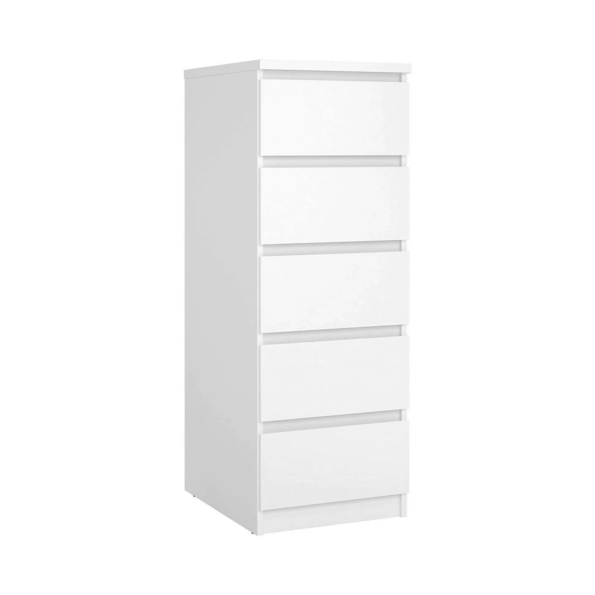 Dmora Cassettiere<Cassettiera Achaldi, 40x50 h111 cm, Bianco