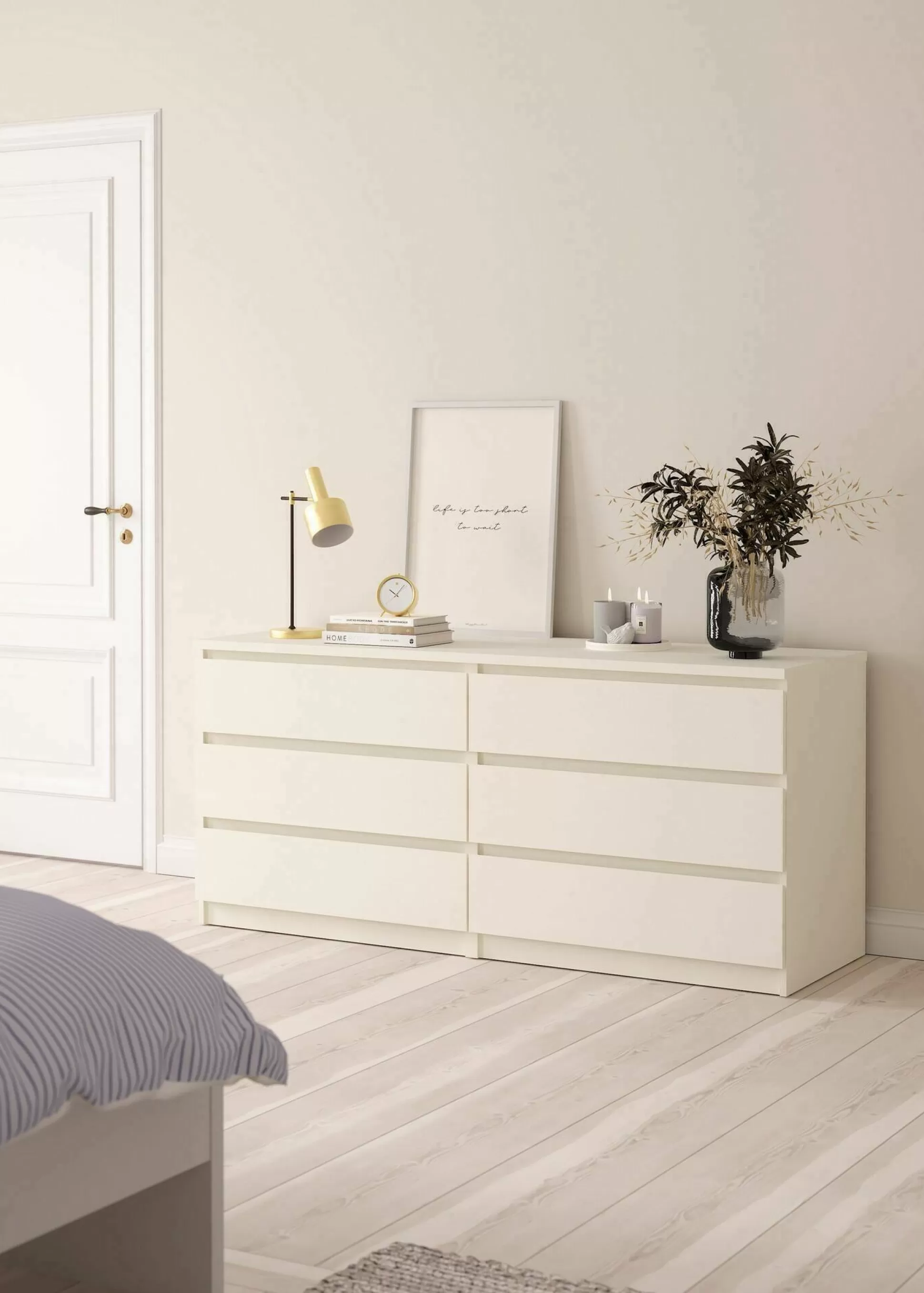 Dmora Cassettiere<Cassettiera Aci, 154x50 h70 cm,