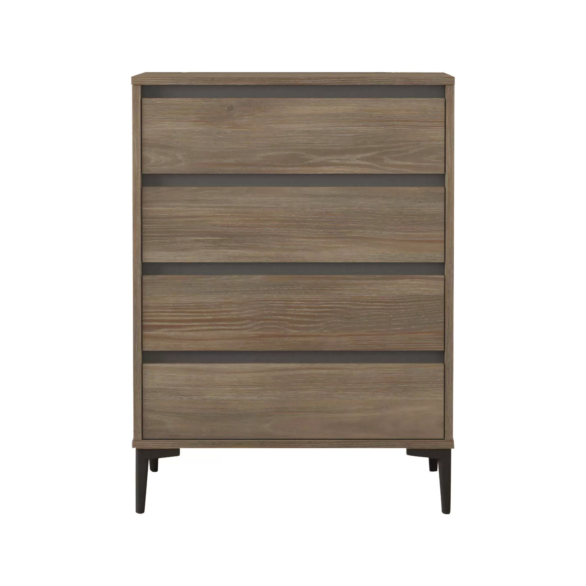 Dmora Cassettiere<Cassettiera Adolphe, 72x45 h98 cm, Marrone e Antracite