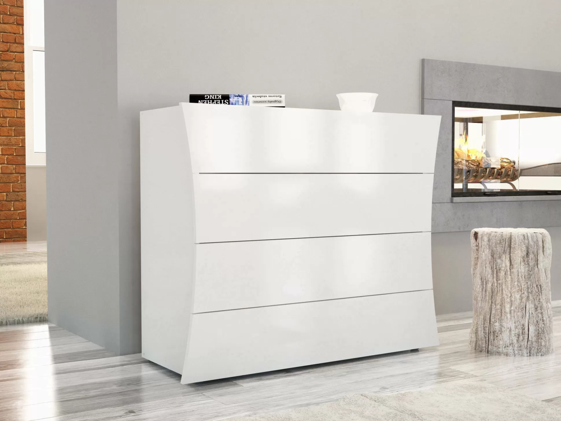 Dmora Cassettiere<Cassettiera Annapaola, cm 98x40h82,