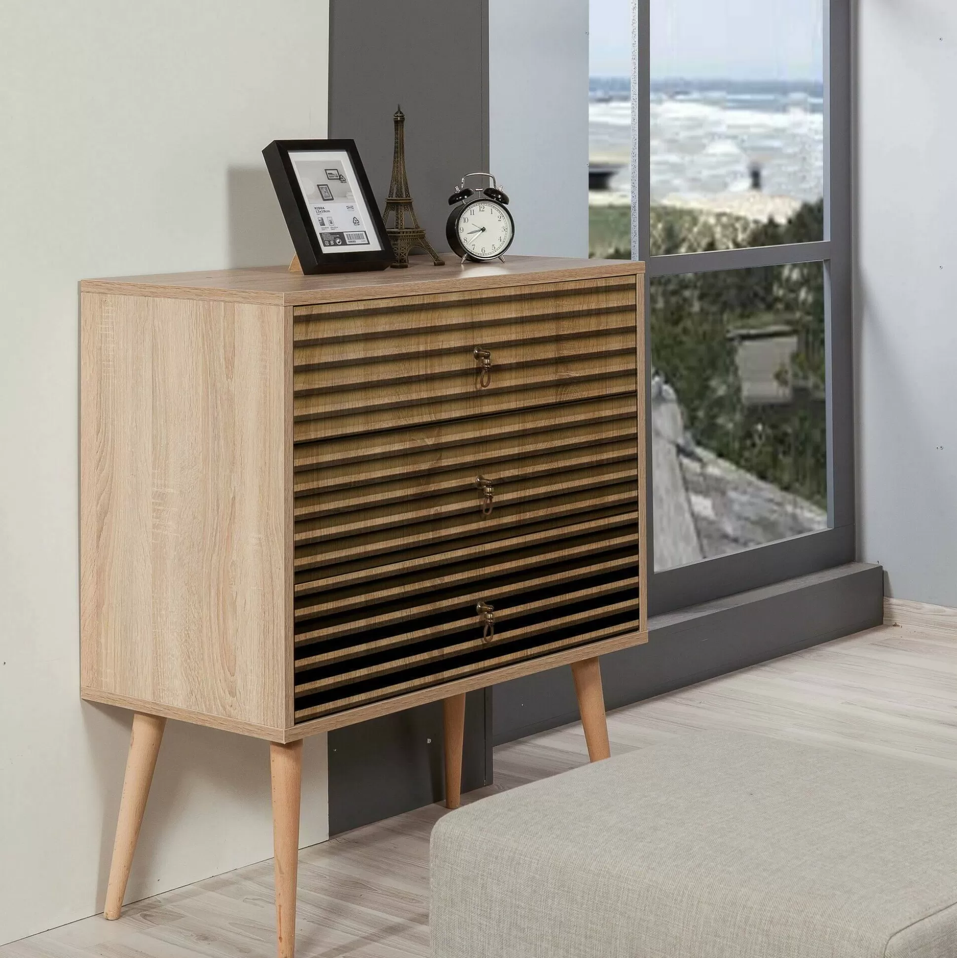 Dmora Cassettiere<Cassettiera Apricale, 80x40h90 cm,