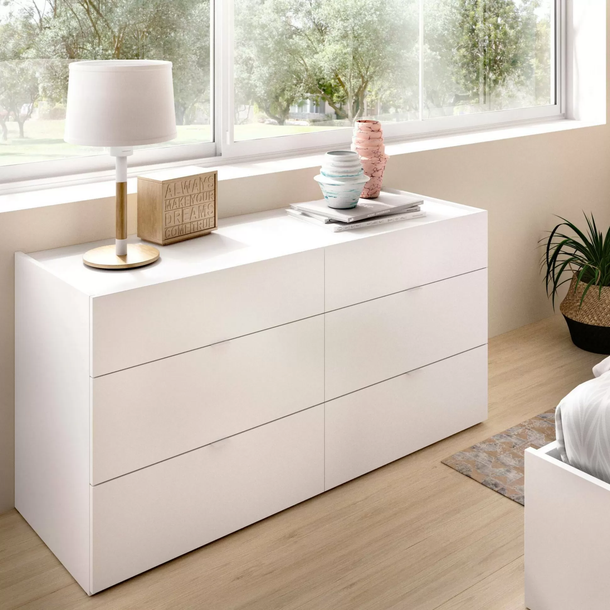Dmora Cassettiere<Cassettiera Avana, 120x39h62 cm,