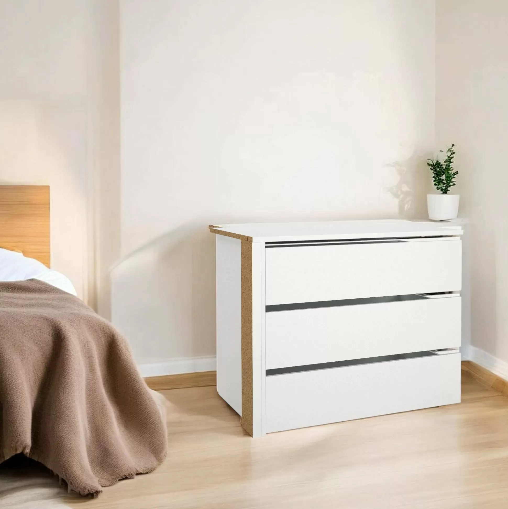 Dmora Cassettiere<Cassettiera Boulogne, 55x87 h70 cm,