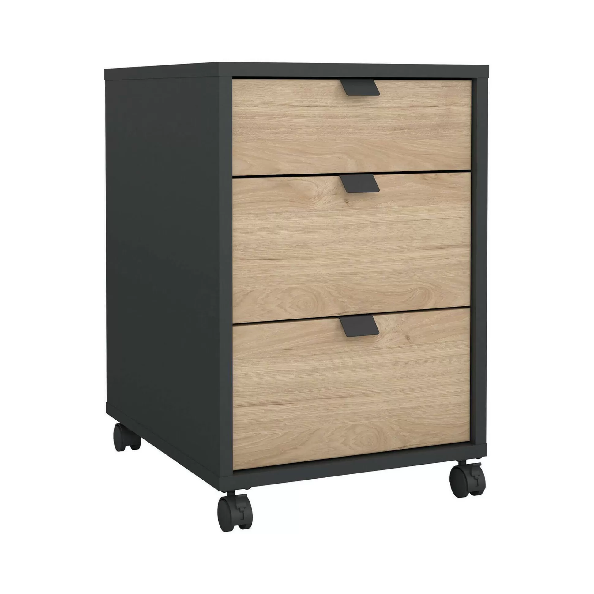 Dmora Cassettiere<Cassettiera Drispol, 48x41 h61 cm, Rovere e Grigio