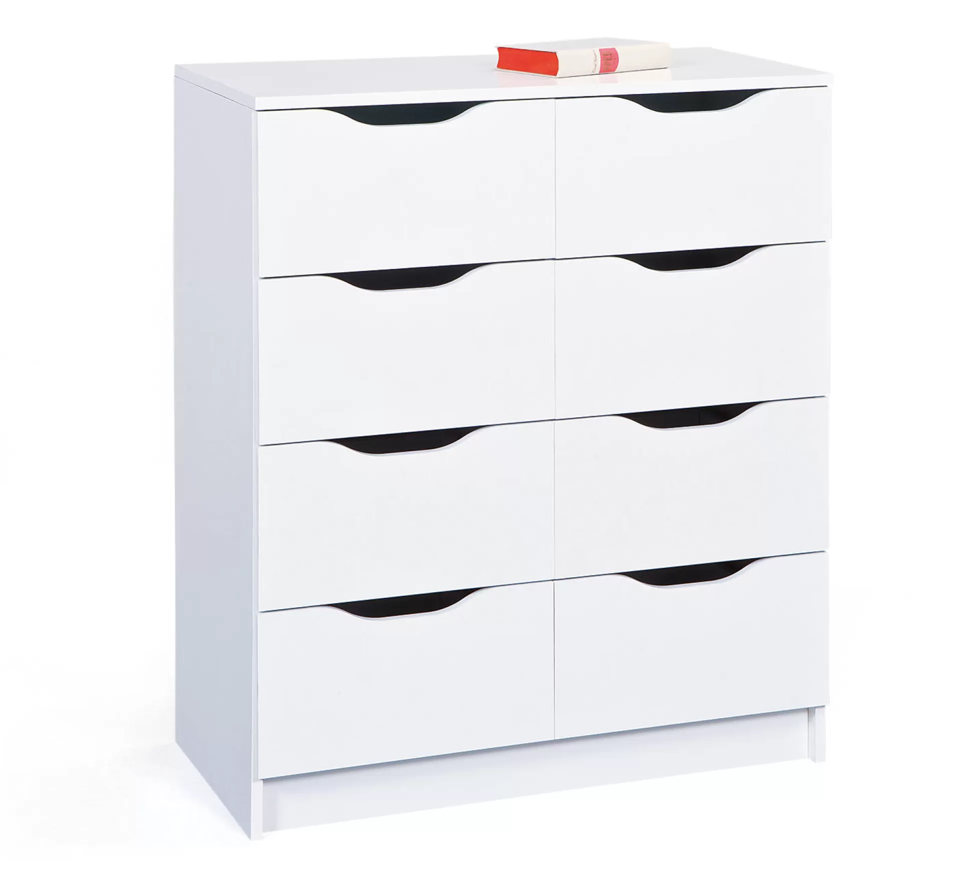 Dmora Cassettiere<Cassettiera Mainz, Settimino multiuso, Comò camera da letto, Mobile con cassetti, 91x80 h40 cm,