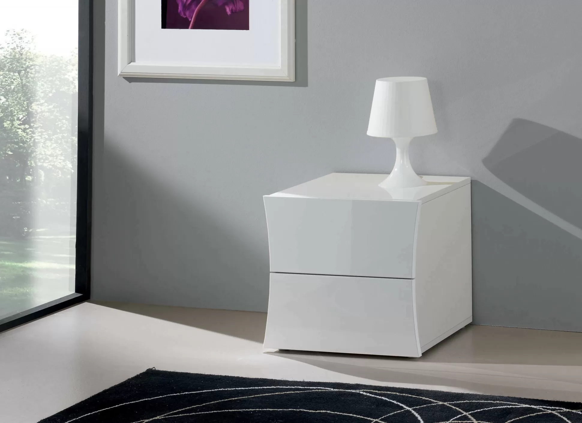 Dmora Comodini<Comodino Aku, cm 50x40h41,