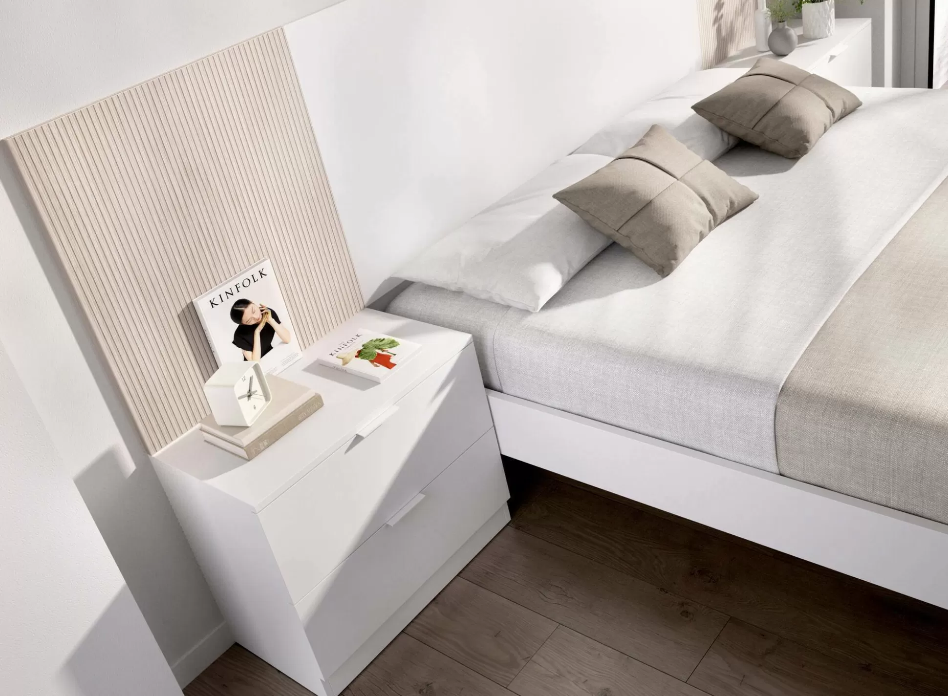 Dmora Comodini<Comodino Banyan, 50x34 h46 cm,