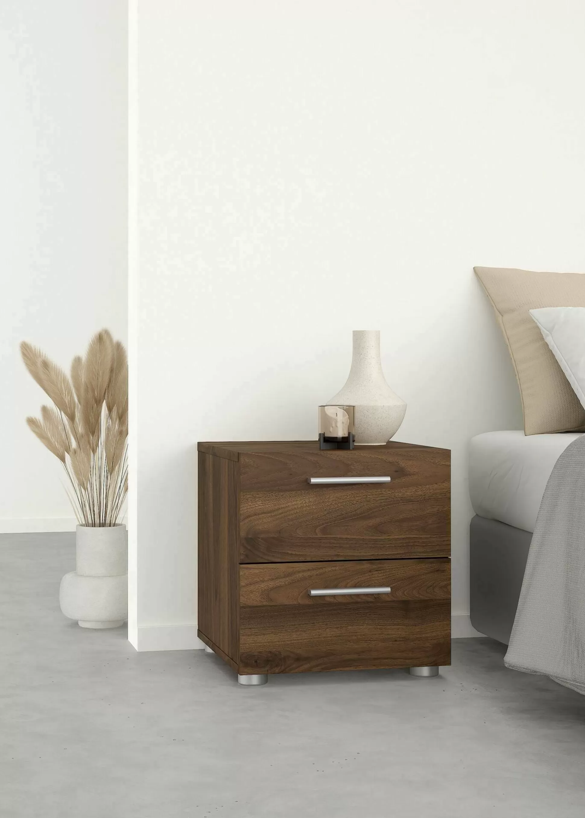 Dmora Comodini<Comodino Drossett, 40x40 h42 cm,
