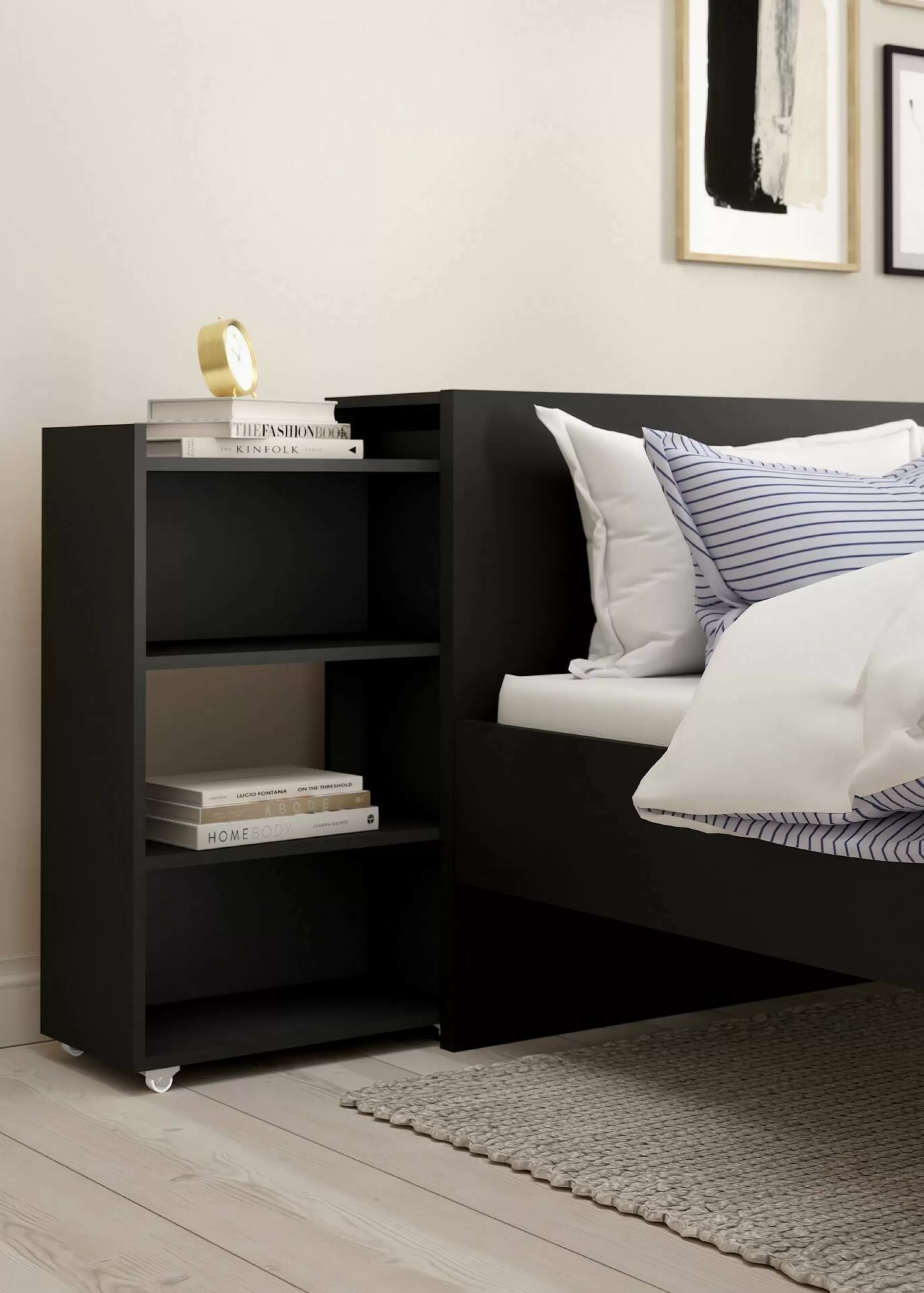 Dmora Comodini<Comodino Drubb, 165x26 h80 cm,