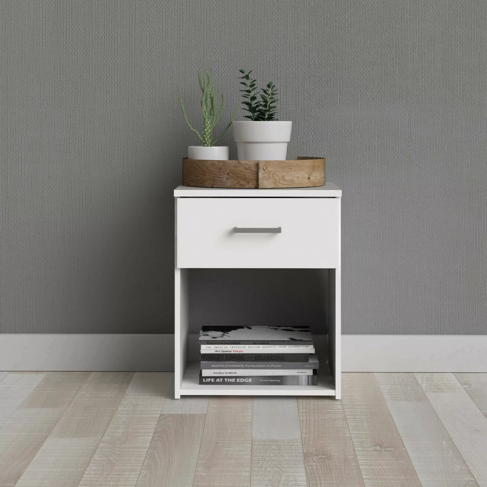 Dmora Comodini<Comodino Giustina, 38x36 h48 cm,