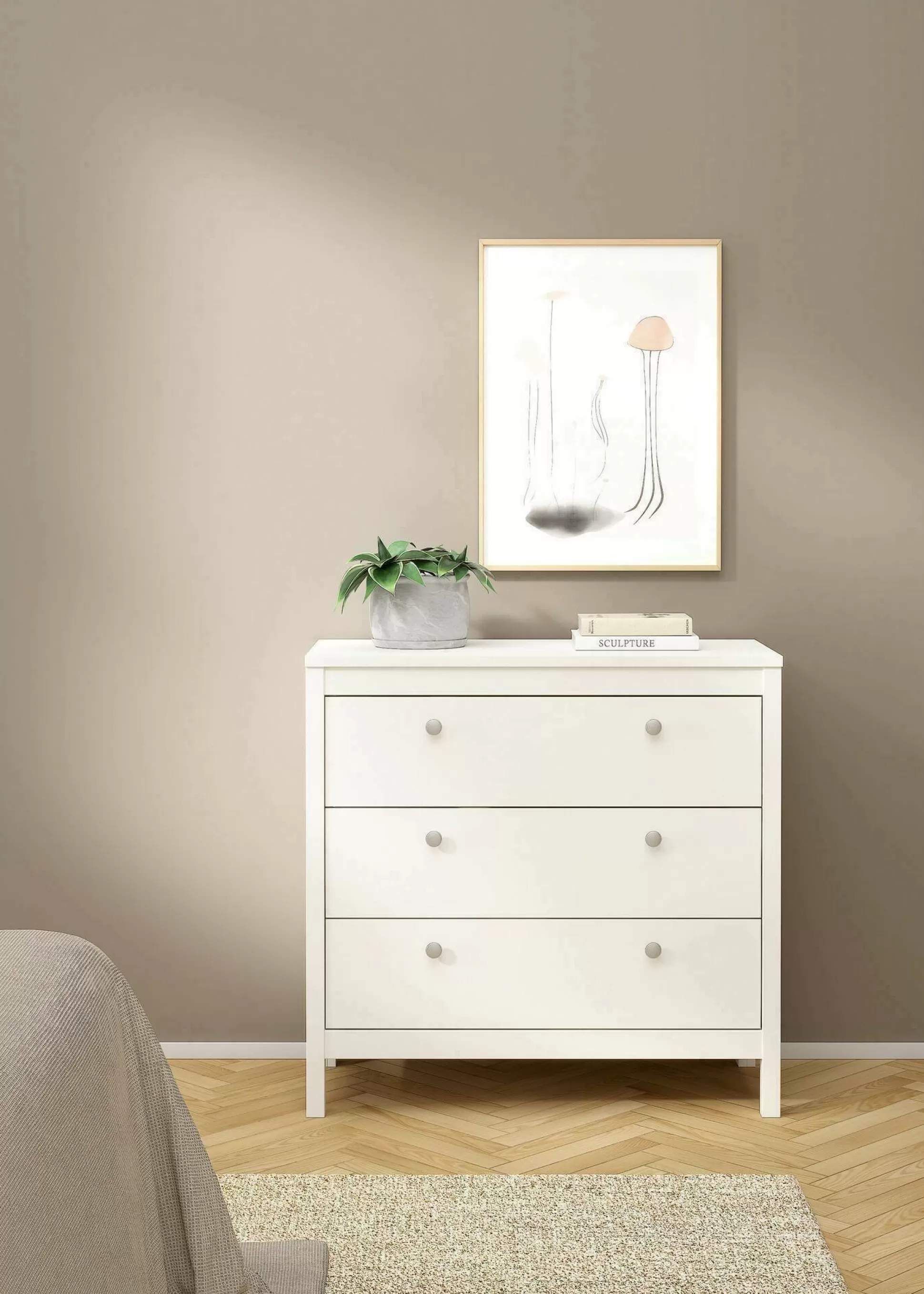 Dmora Comodini<Comodino Inday, 34x40 h70 cm,