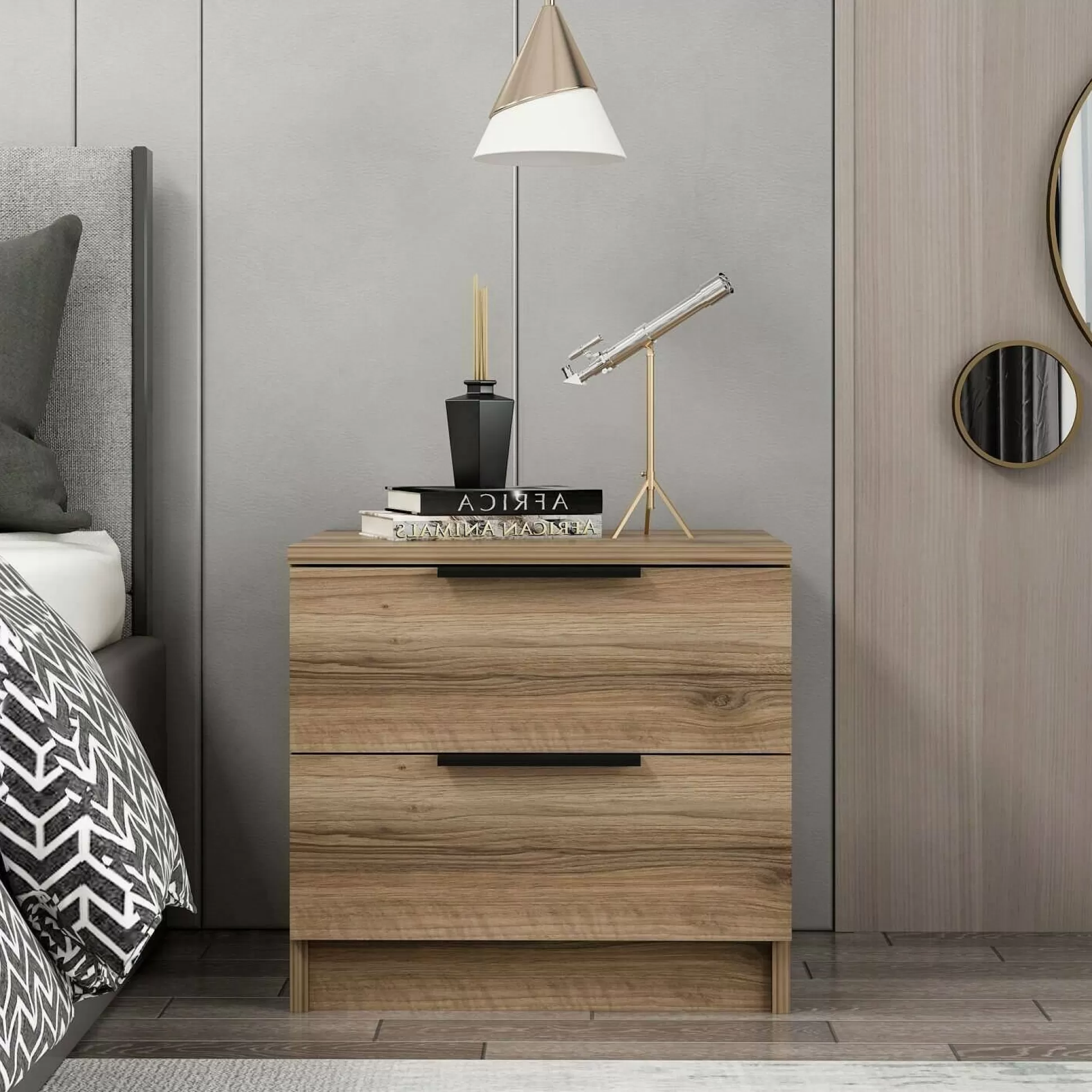 Dmora Comodini<Comodino Iune, 54x47 h40 cm,