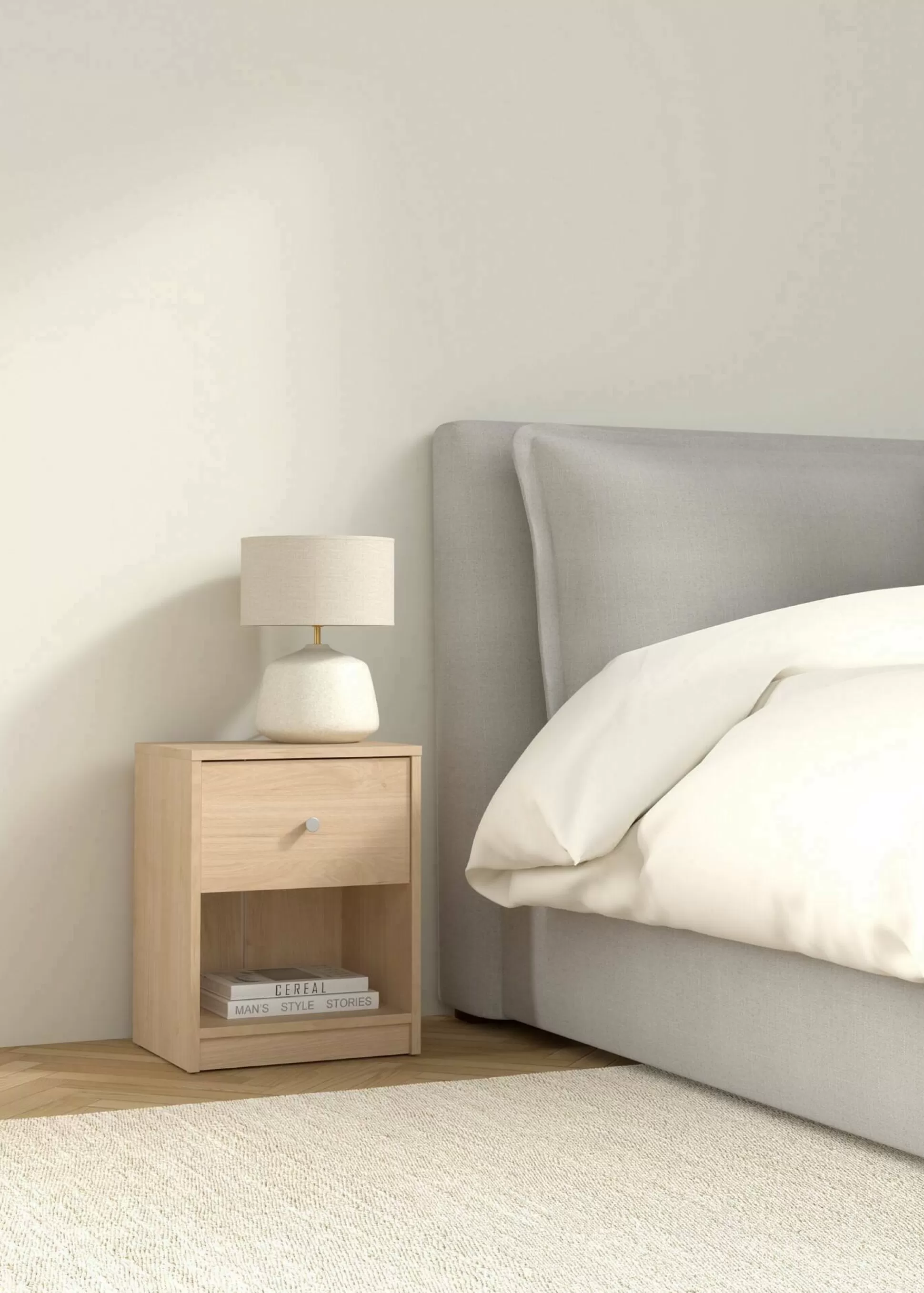 Dmora Comodini<Comodino Kastri, 30x38 h48 cm,