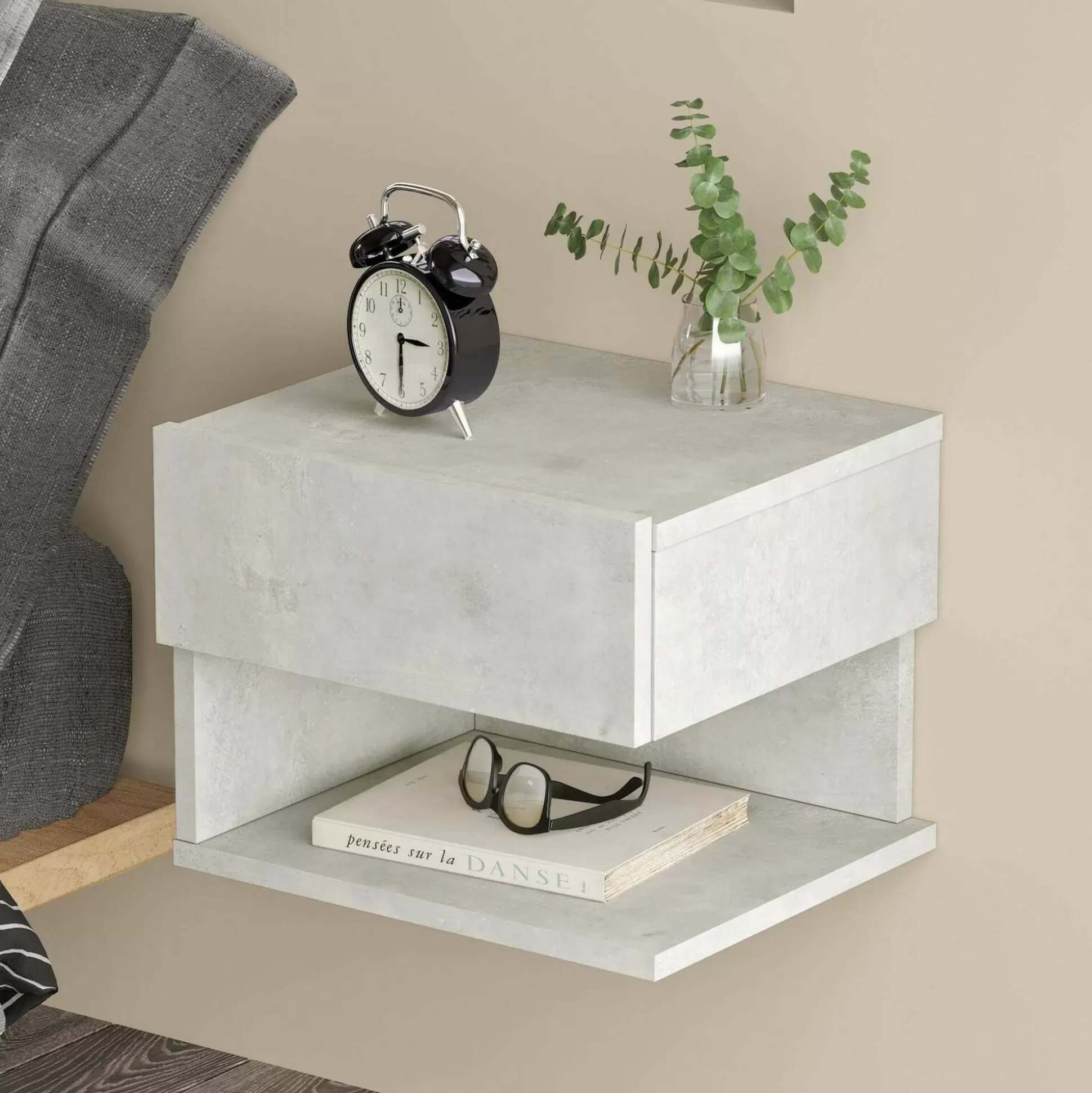 Dmora Comodini<Comodino Lira, 40x31h35 cm,