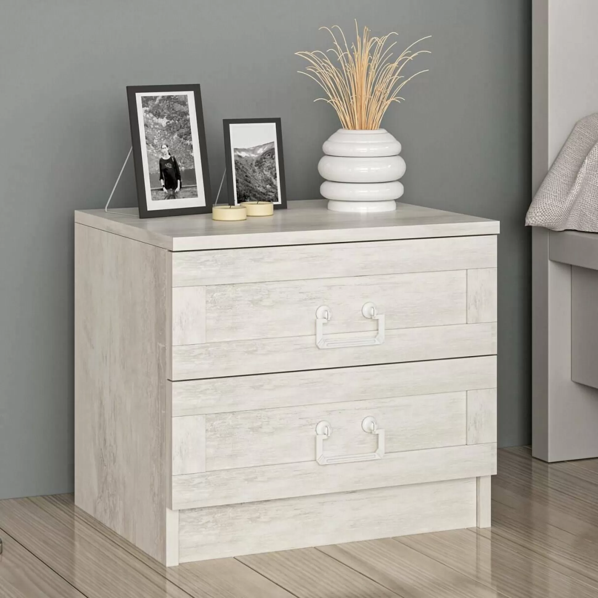 Dmora Comodini<Comodino Ludovic, 54x47 h40 cm,