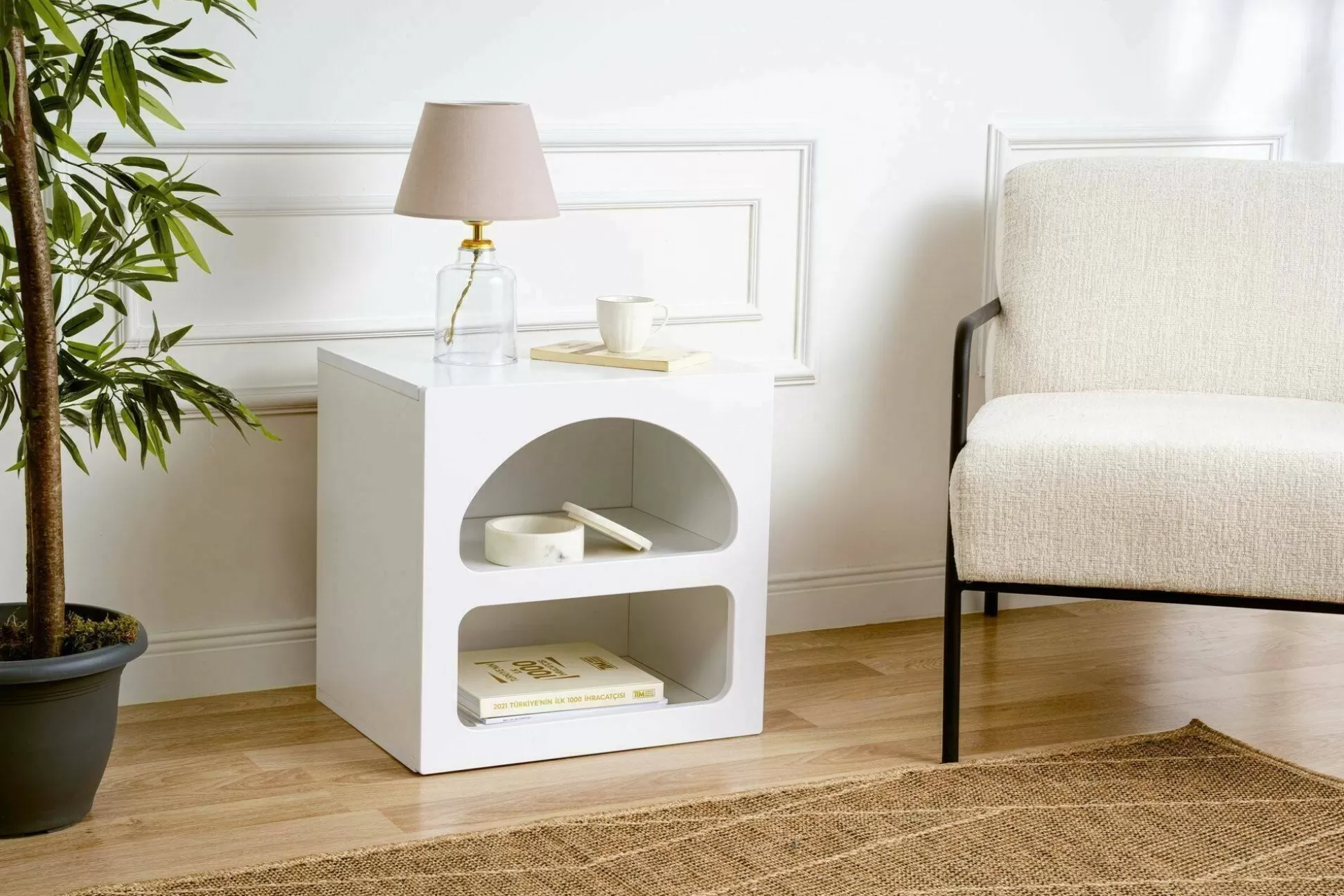 Dmora Comodini<Comodino Nara, 50x38h50 cm,