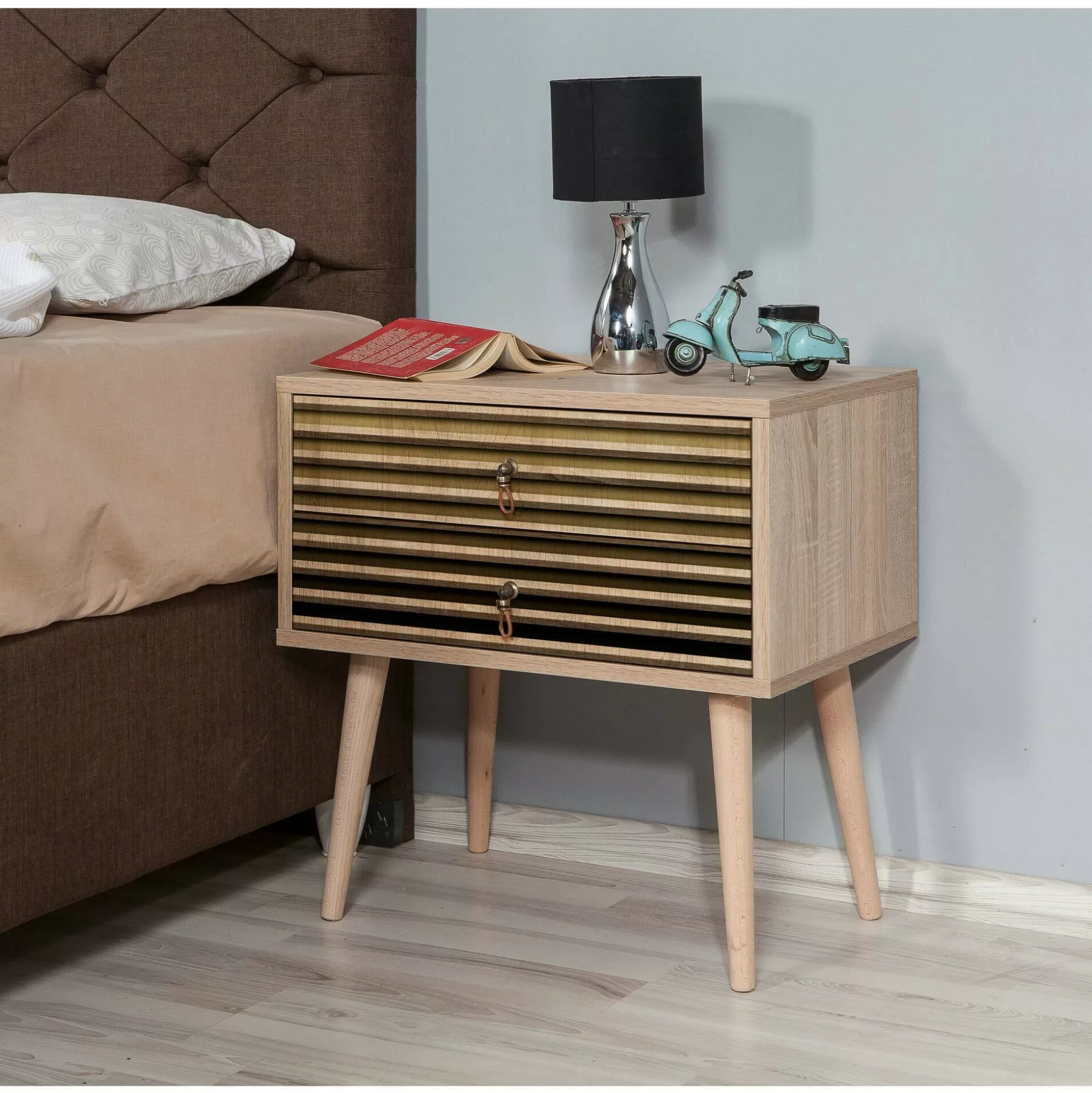 Dmora Comodini<Comodino Ompong, 60x40h61 cm,